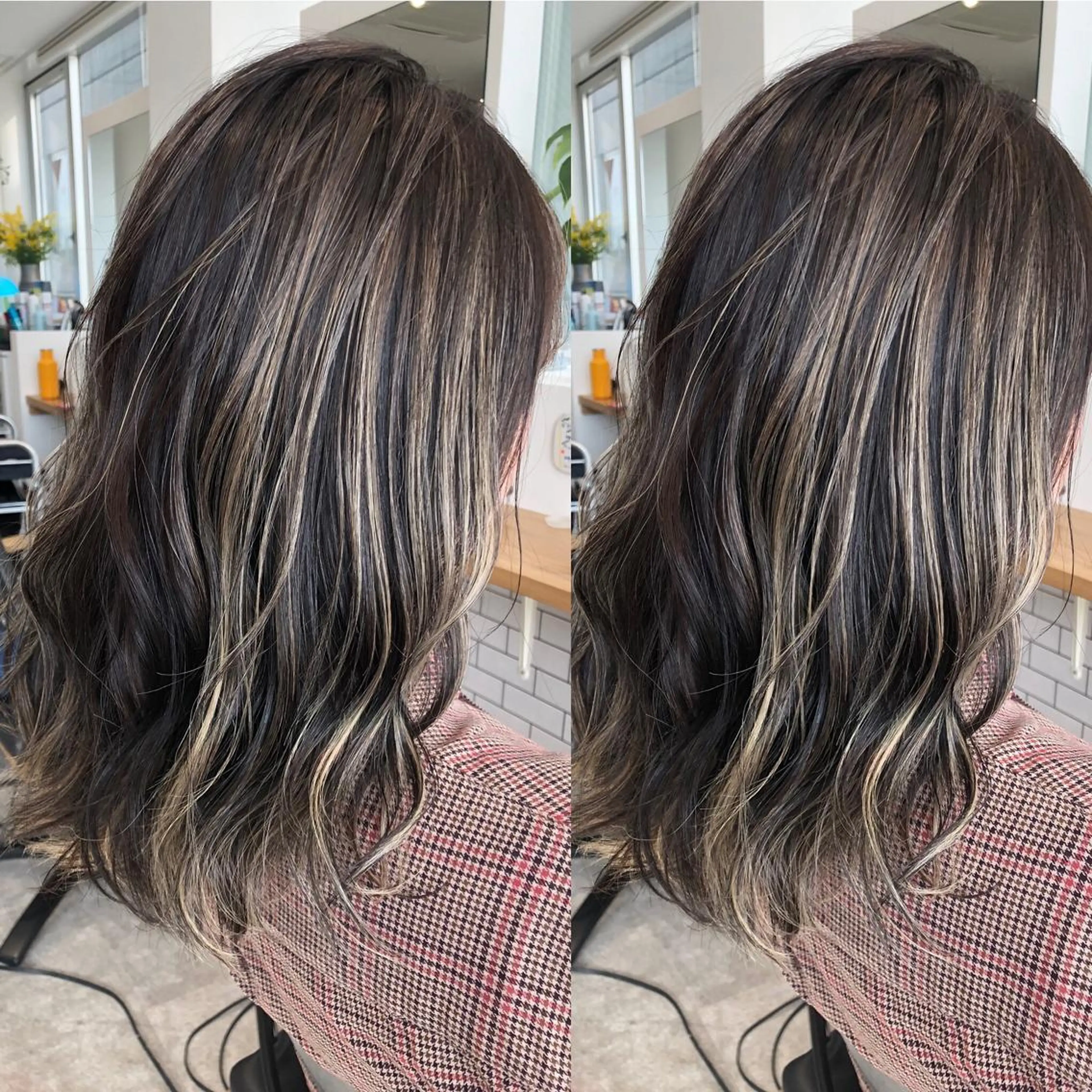 ミディアム カラー ハイライトカラー ハイライト カット ヘアカラー トリートメント JILBLAN京都 ショート/ハイライトのヘアスタイル