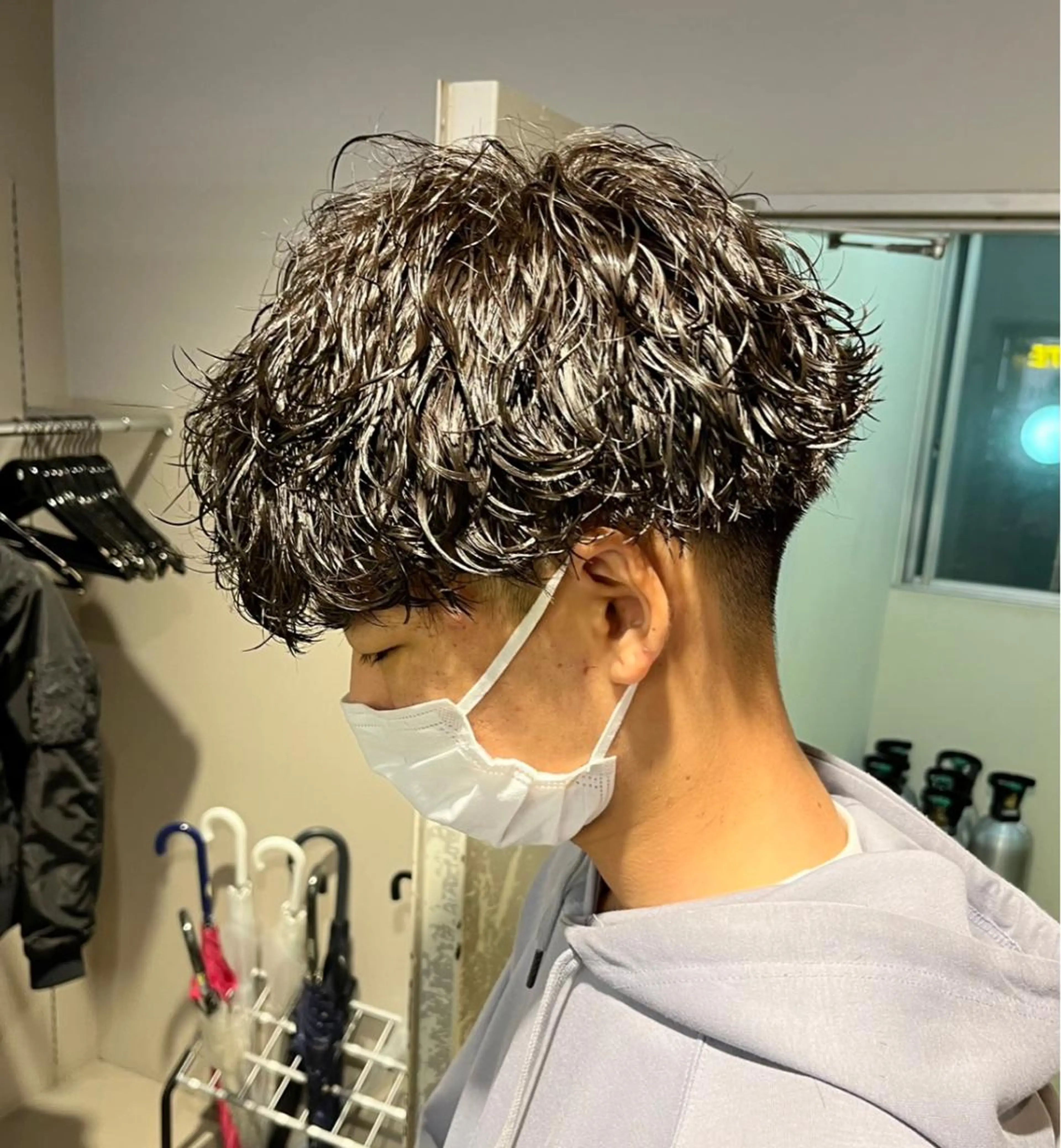 ミディアム パーマ メンズ 川崎1メンズパーマ師 🌀岩﨑弘成🌀のヘアスタイル