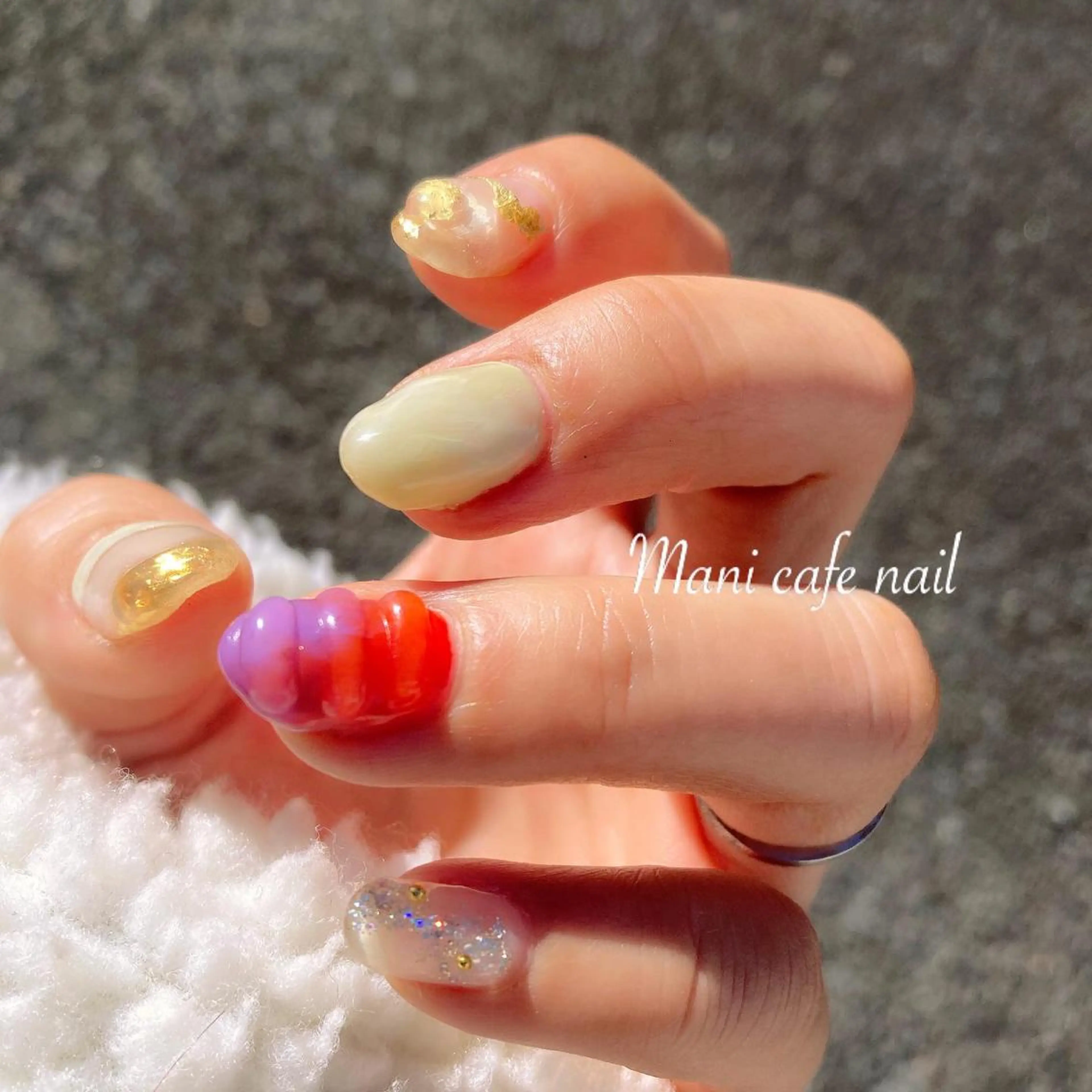 ネイル ハンドネイル Mani cafe nailのネイルデザイン