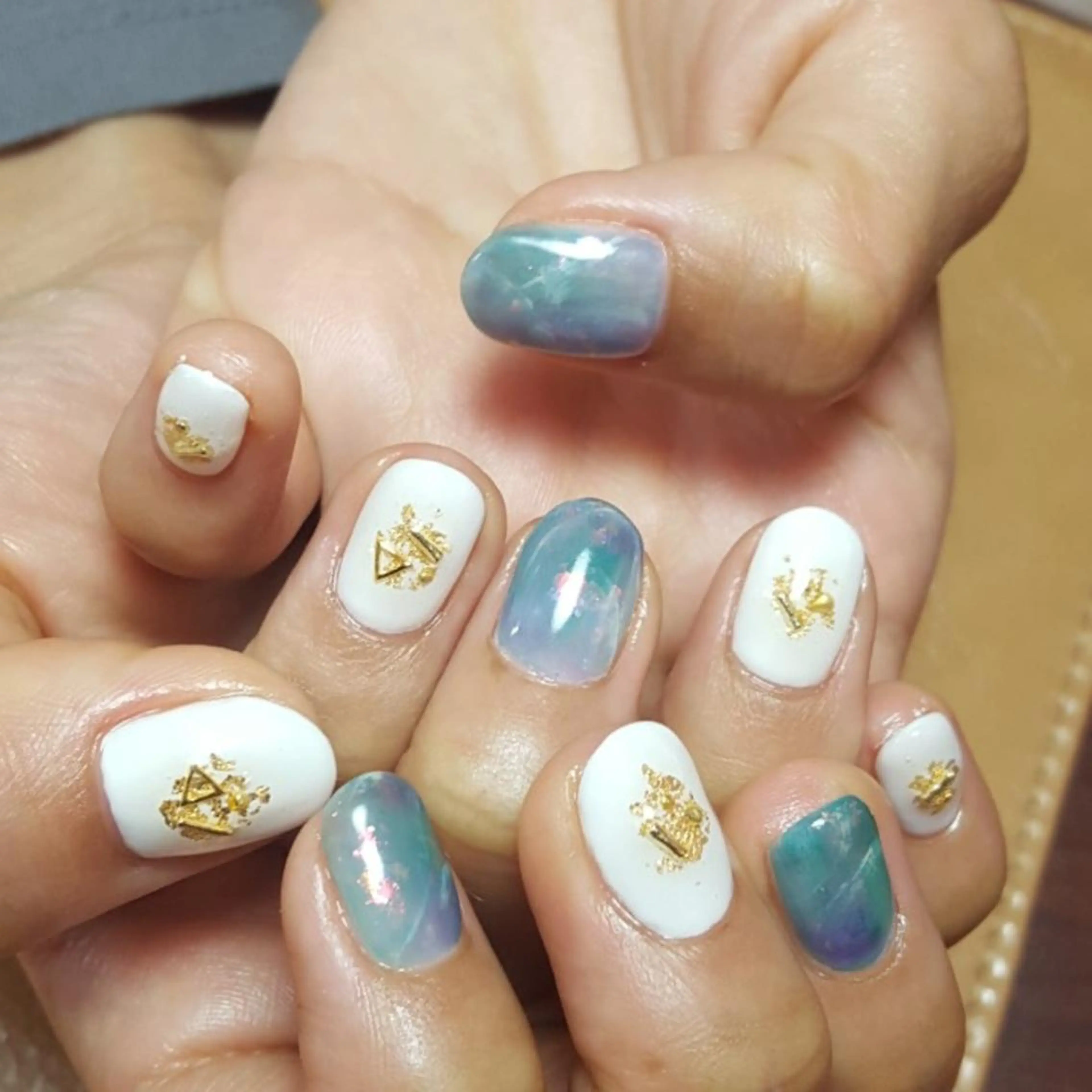 ネイル ホワイト ネイリスト riiisaのネイルデザイン