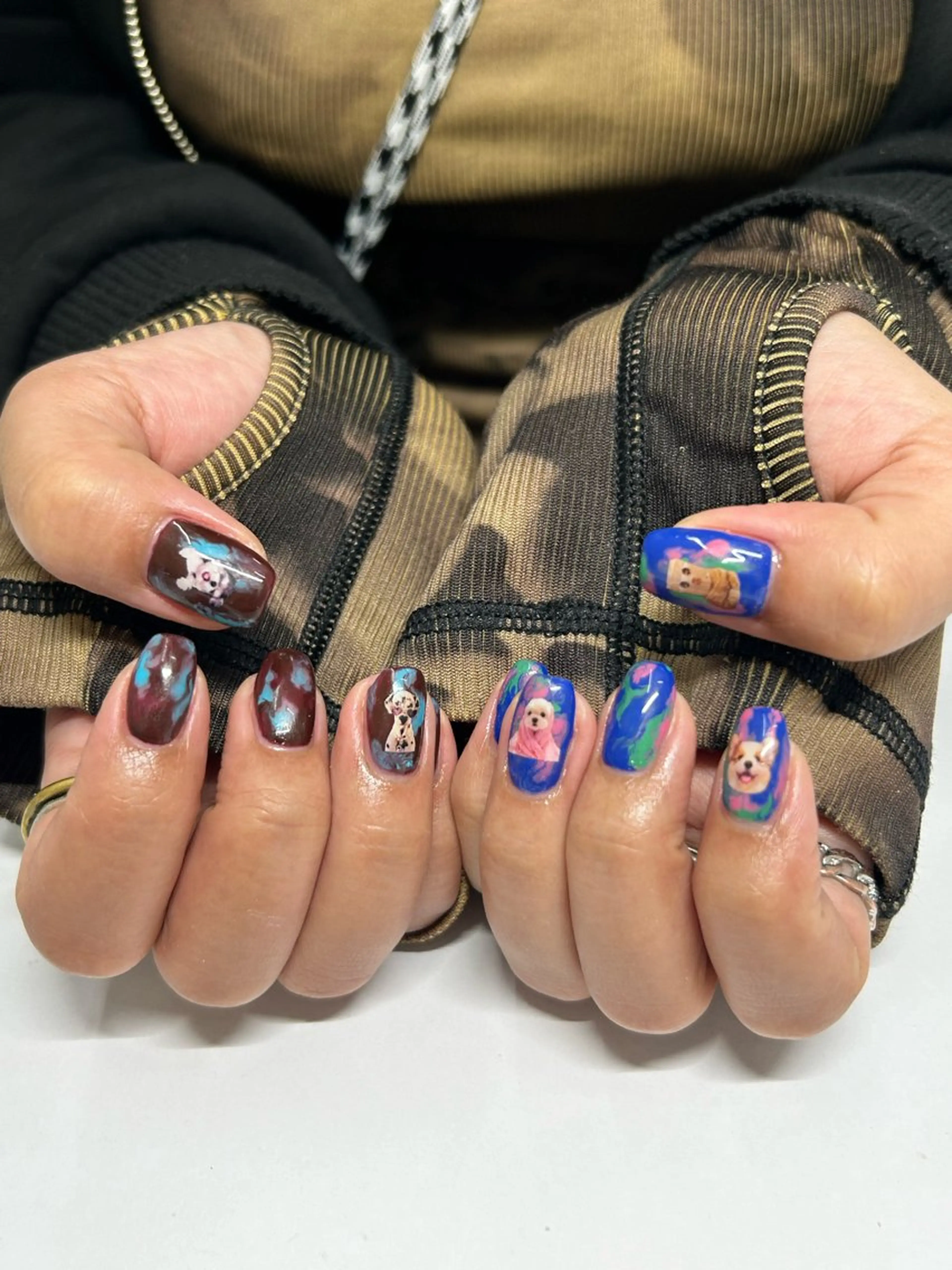 ネイル ハンドネイル プライベートネイルサロンone nail所属・one nail 【カラフル/個性派】のネイルデザイン