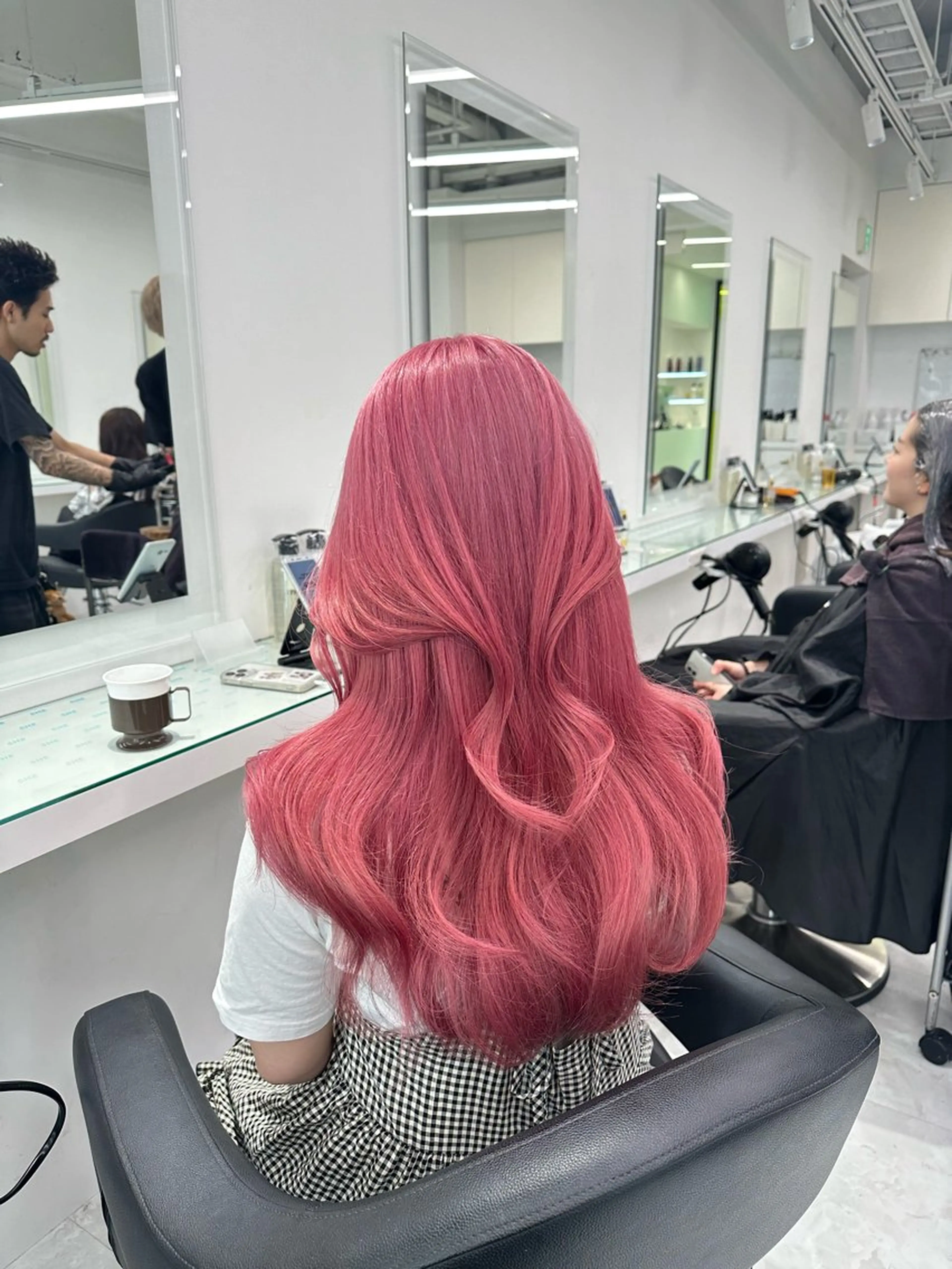 ロング カラー ヘアカラー トリートメント ヘッドスパ ヘアセット ❄最強かわいいカラー ❄️MINA❄️のヘアスタイル