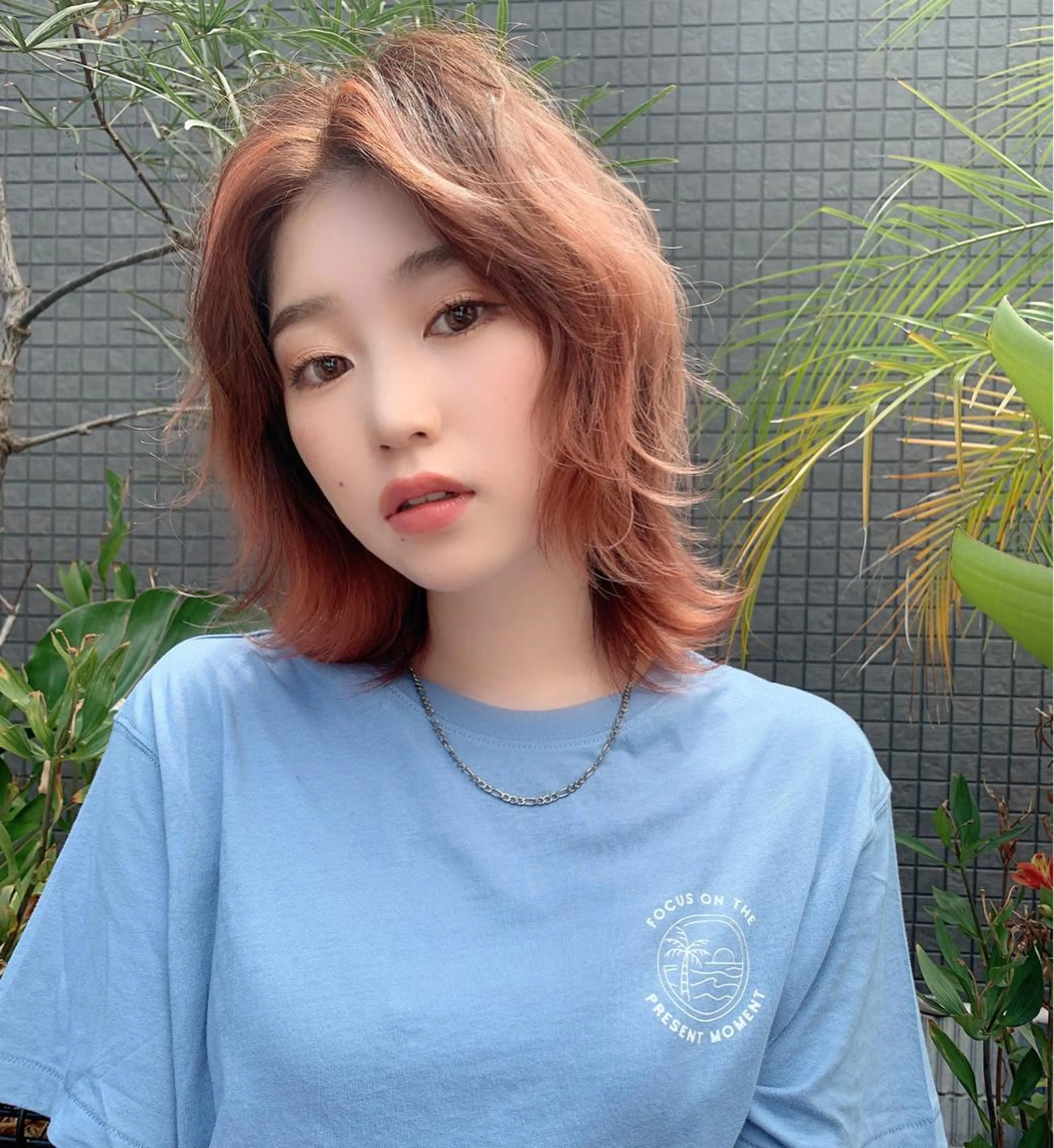 カラー オレンジ オレンジピンク ピンクカラー 渡辺 健太のヘアスタイル