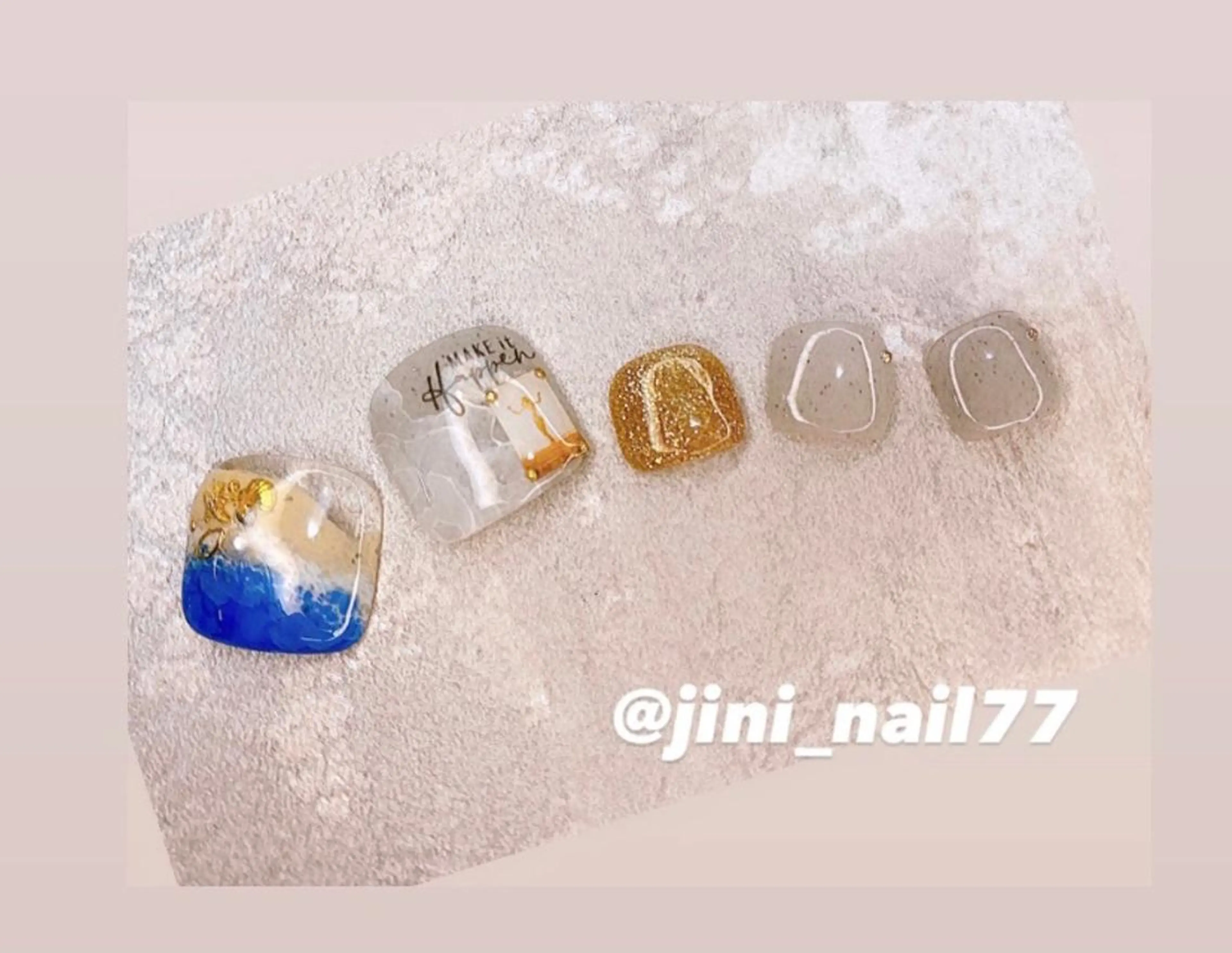 ネイル フットネイル JINI NAIL所属・ジニ ネイルのネイルデザイン