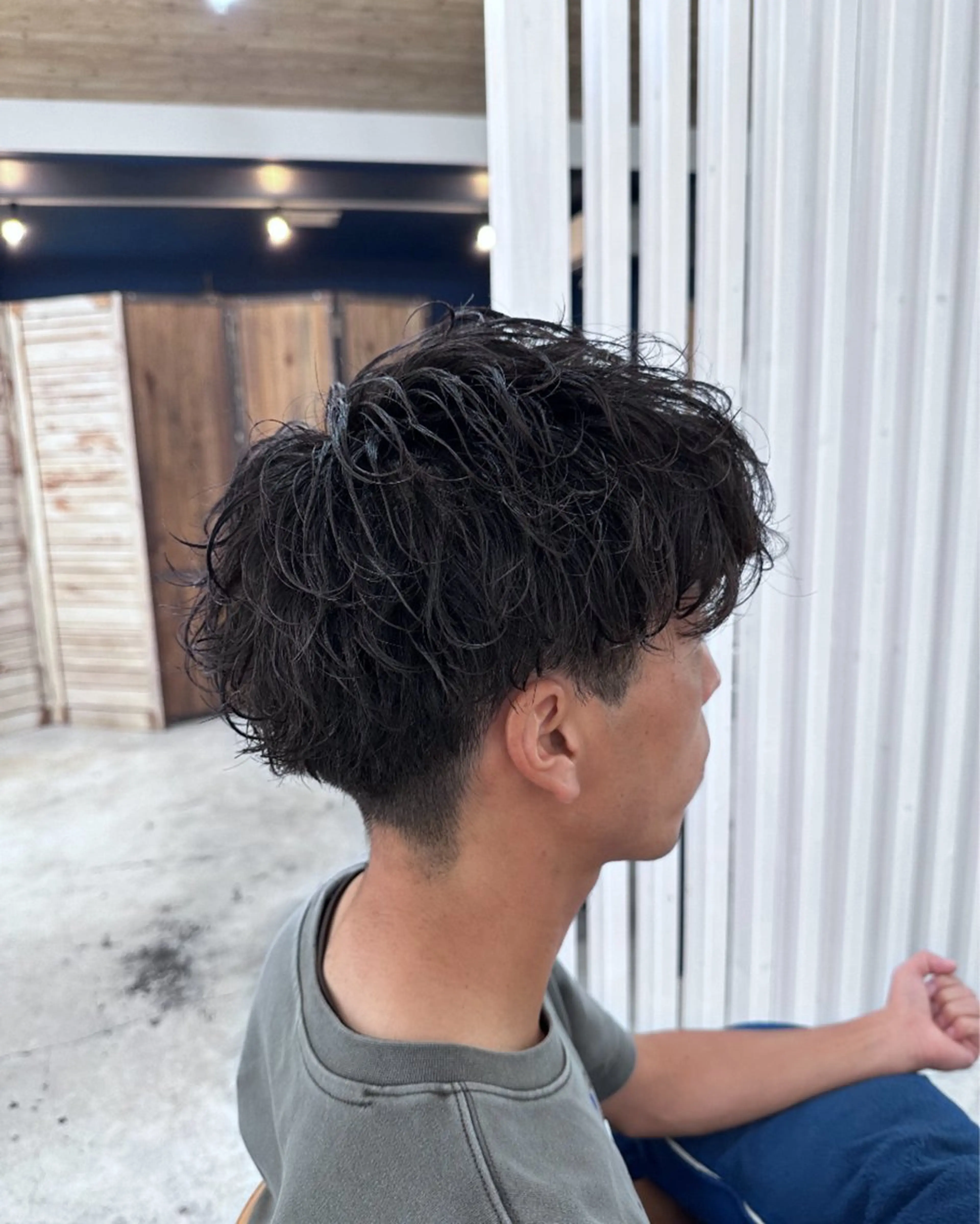 パーマ メンズ 椎木 琉聖のヘアスタイル