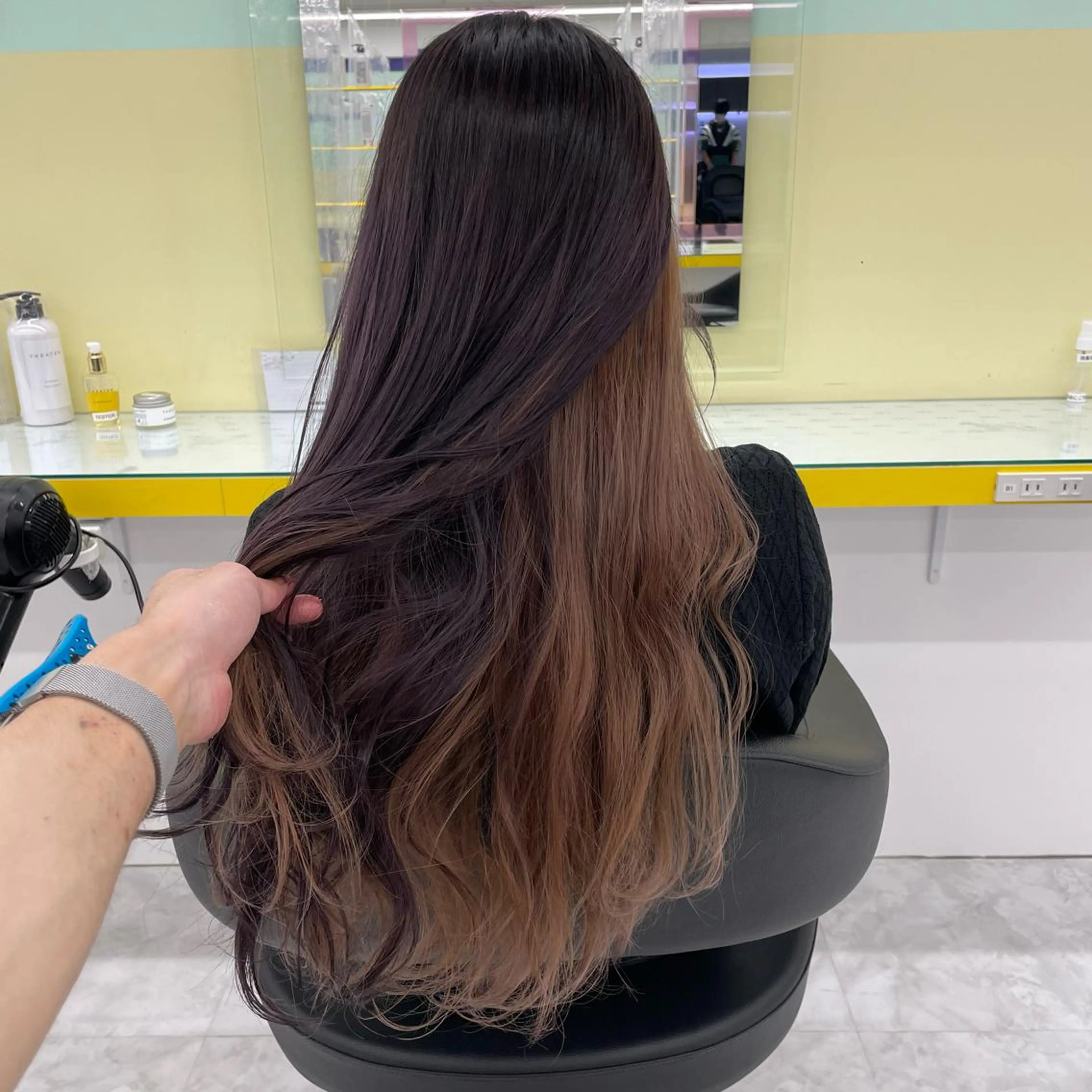 セミロング カラー パーマ ヘアアレンジ メンズ ヘアカラー トリートメント ヘッドスパ ヘアセット 💜寒色特化 門脇誠弥💜のヘアスタイル