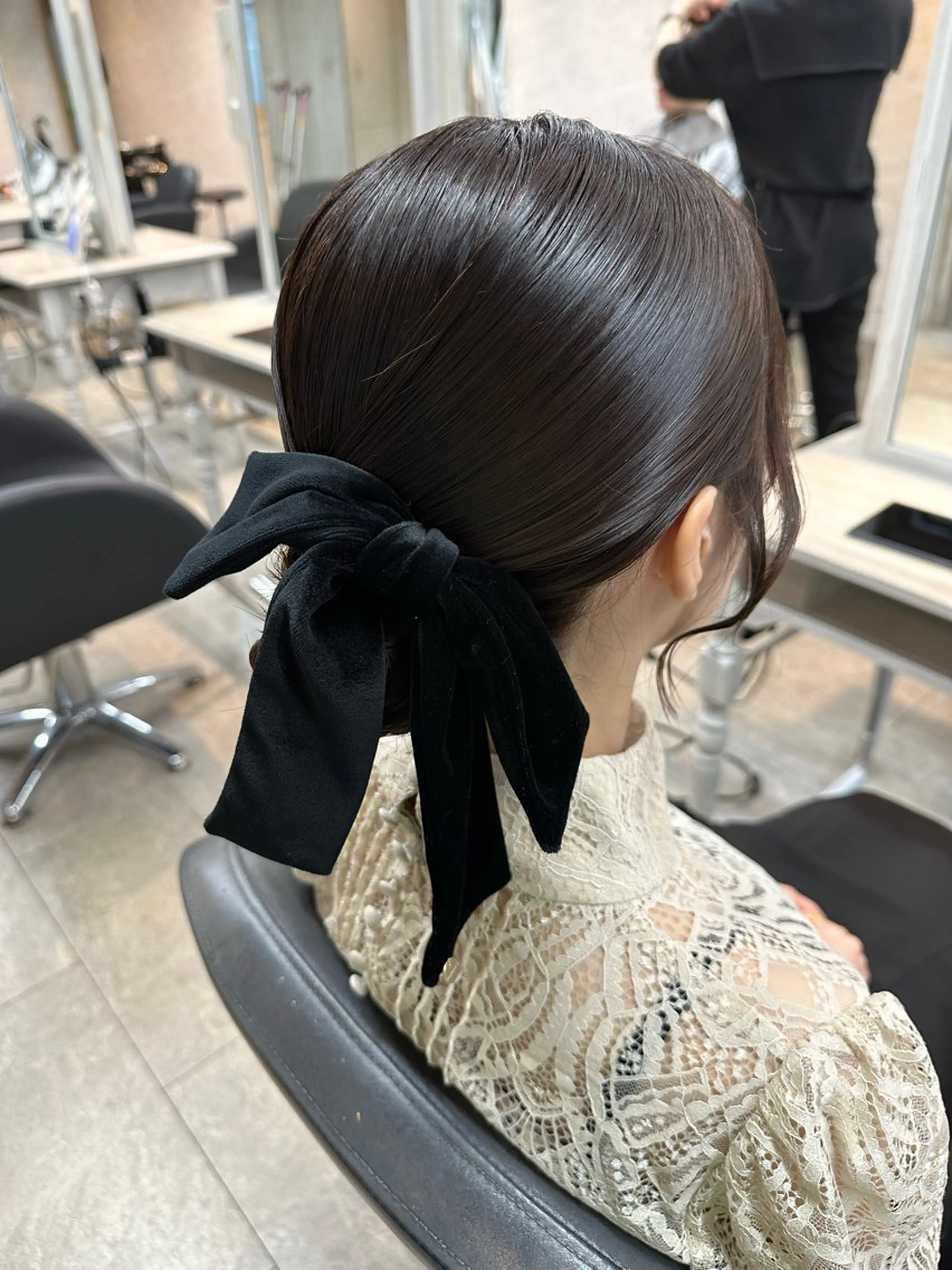 セミロング 女性に人気♪ はやしほのかのヘアスタイル