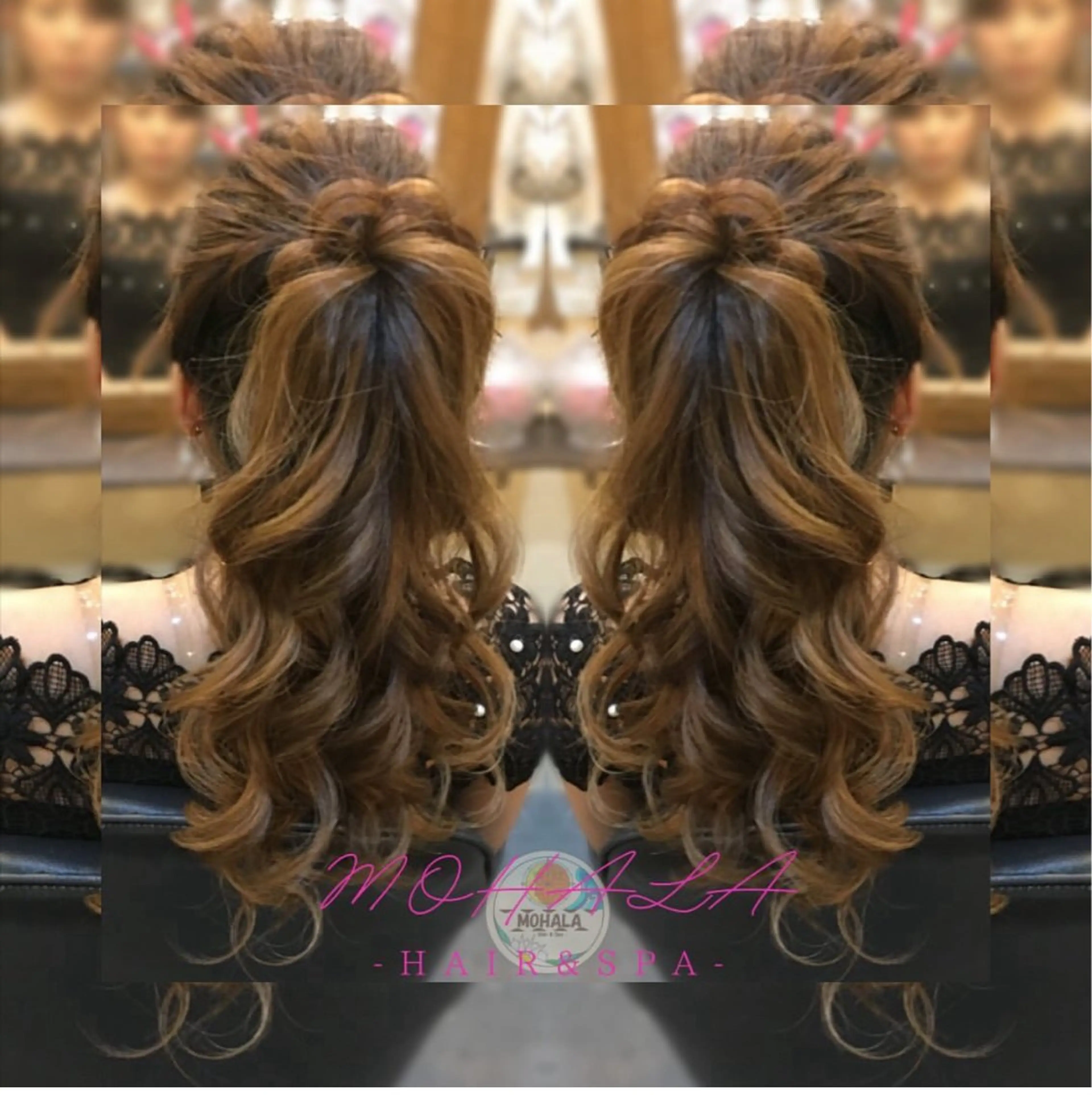 ミディアム ヘアアレンジ ポニーテール Yamauchi natsumiのヘアスタイル