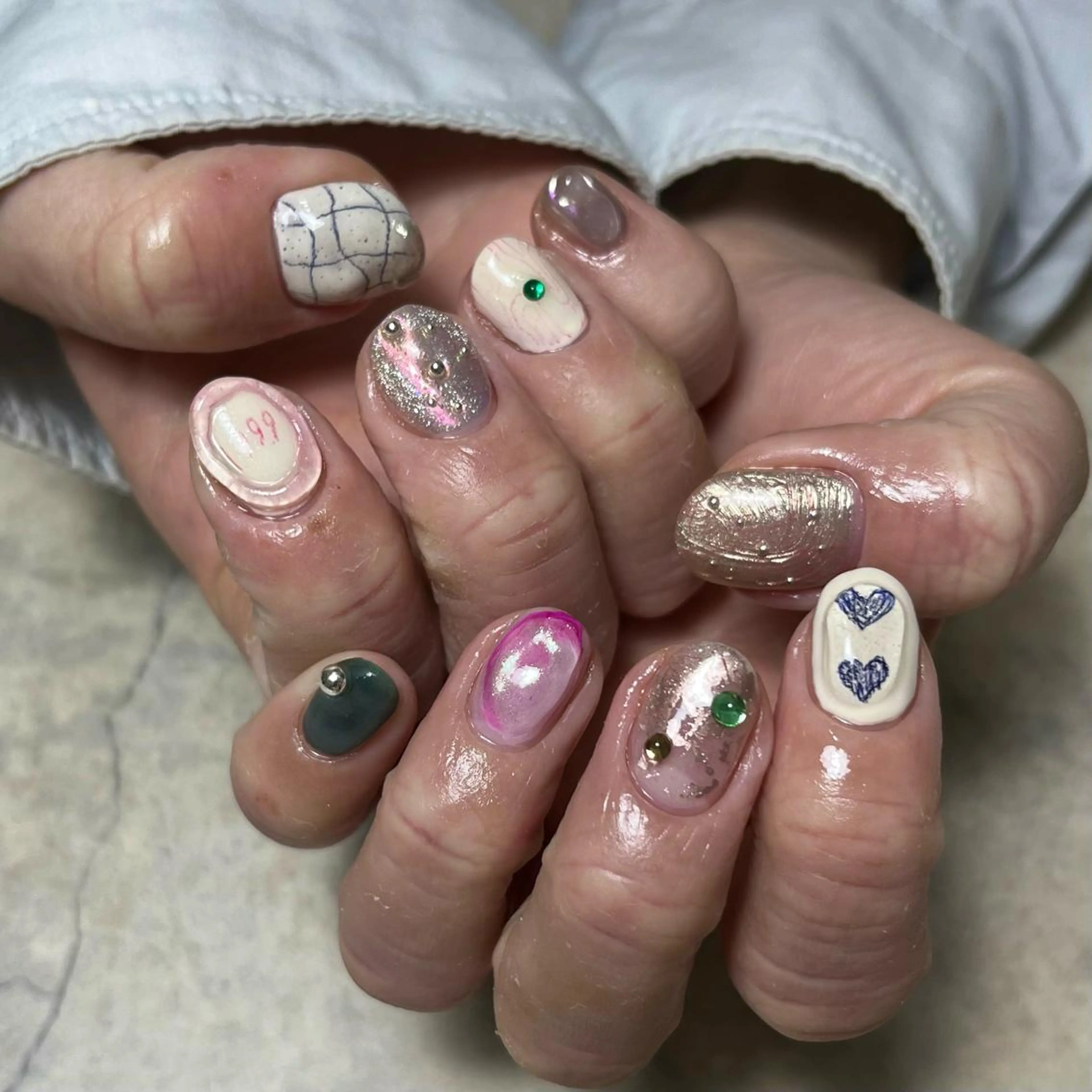 ネイル ハンドネイル nail salon O (en)所属・vegh. nail／阿波座のネイルデザイン