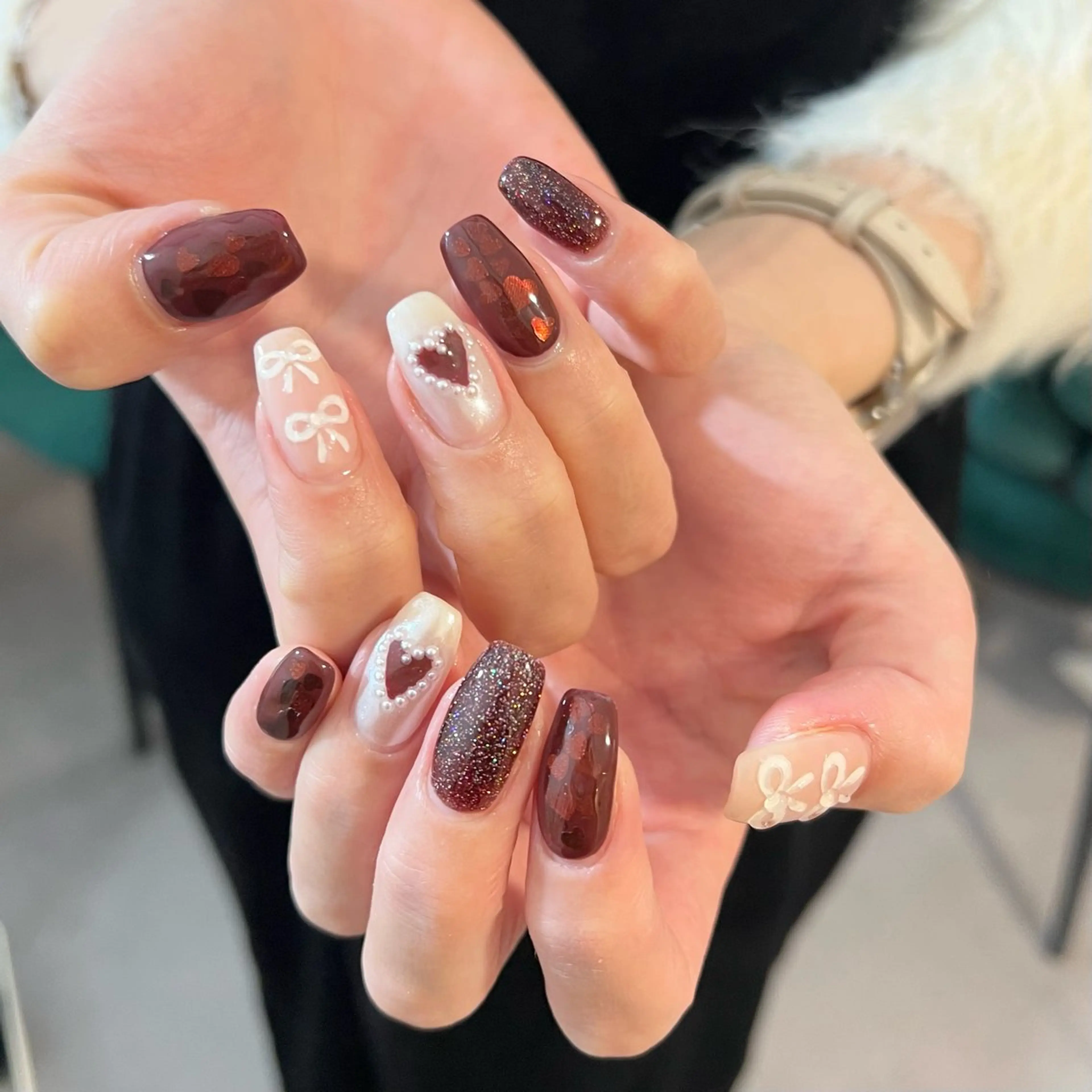 ネイル ハンドネイル sio.nail&eyebrow salon shimokitazawa2号店所属・nailist mana𖤐´-のネイルデザイン