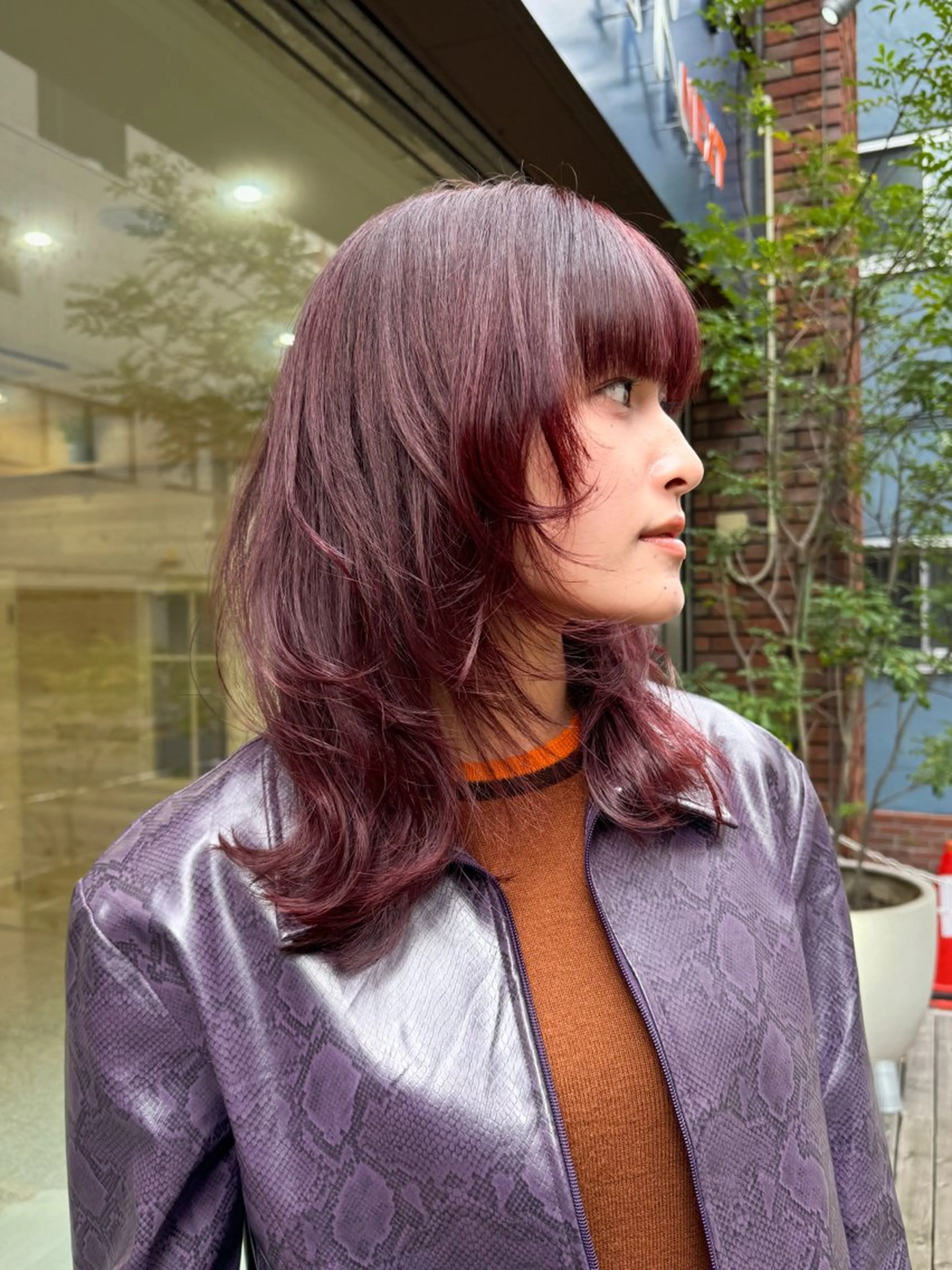 ミディアム カラー ブリーチ ダブルカラー ブリーチなしカラー レイヤーカット カット ヘアカラー トリートメント Seeknext // Rukaのヘアスタイル
