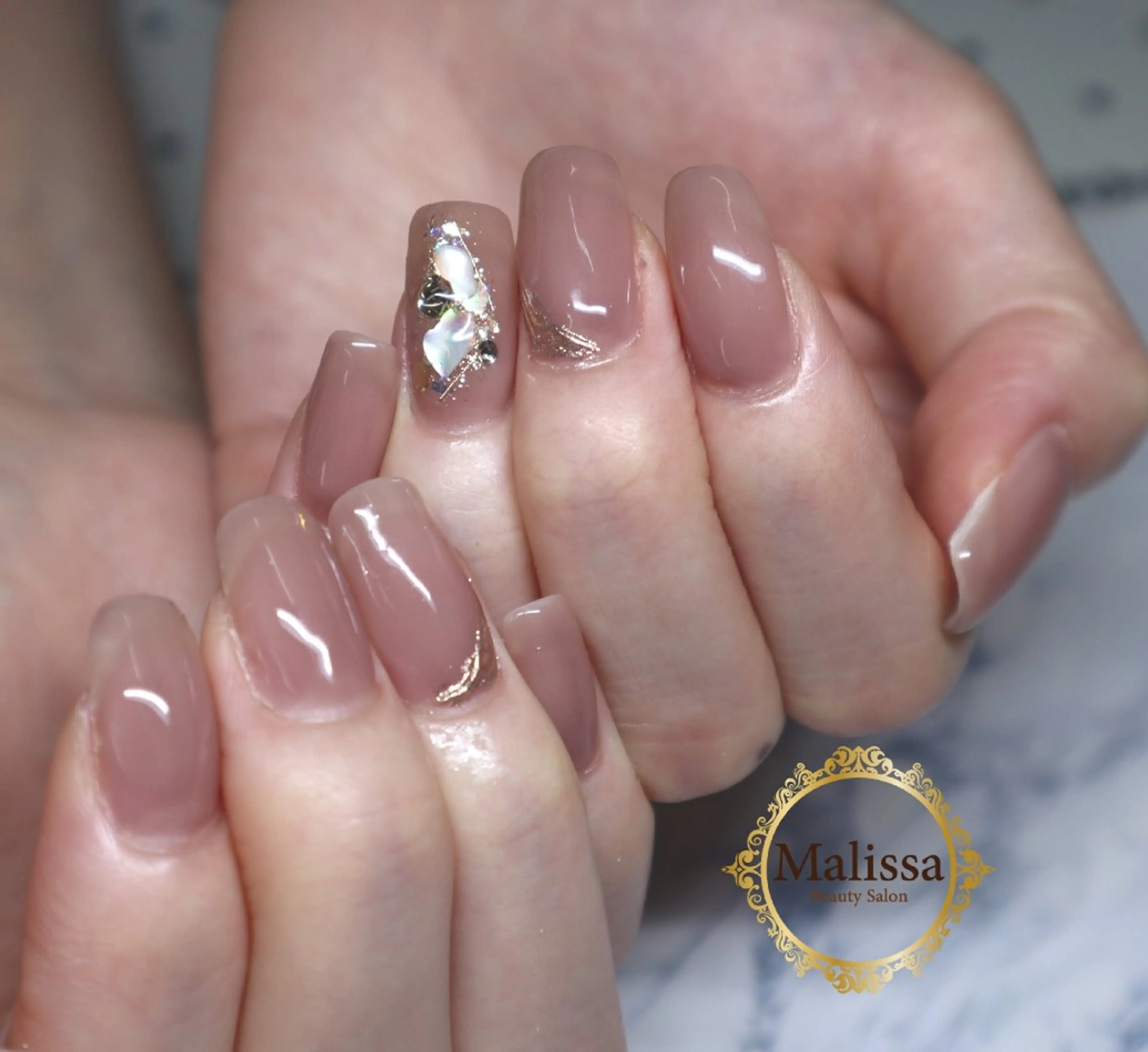 ネイル シンプルネイル Beauty Salon Malissa所属・Malissa　 スカルプ&深爪歓迎◎のネイルデザイン