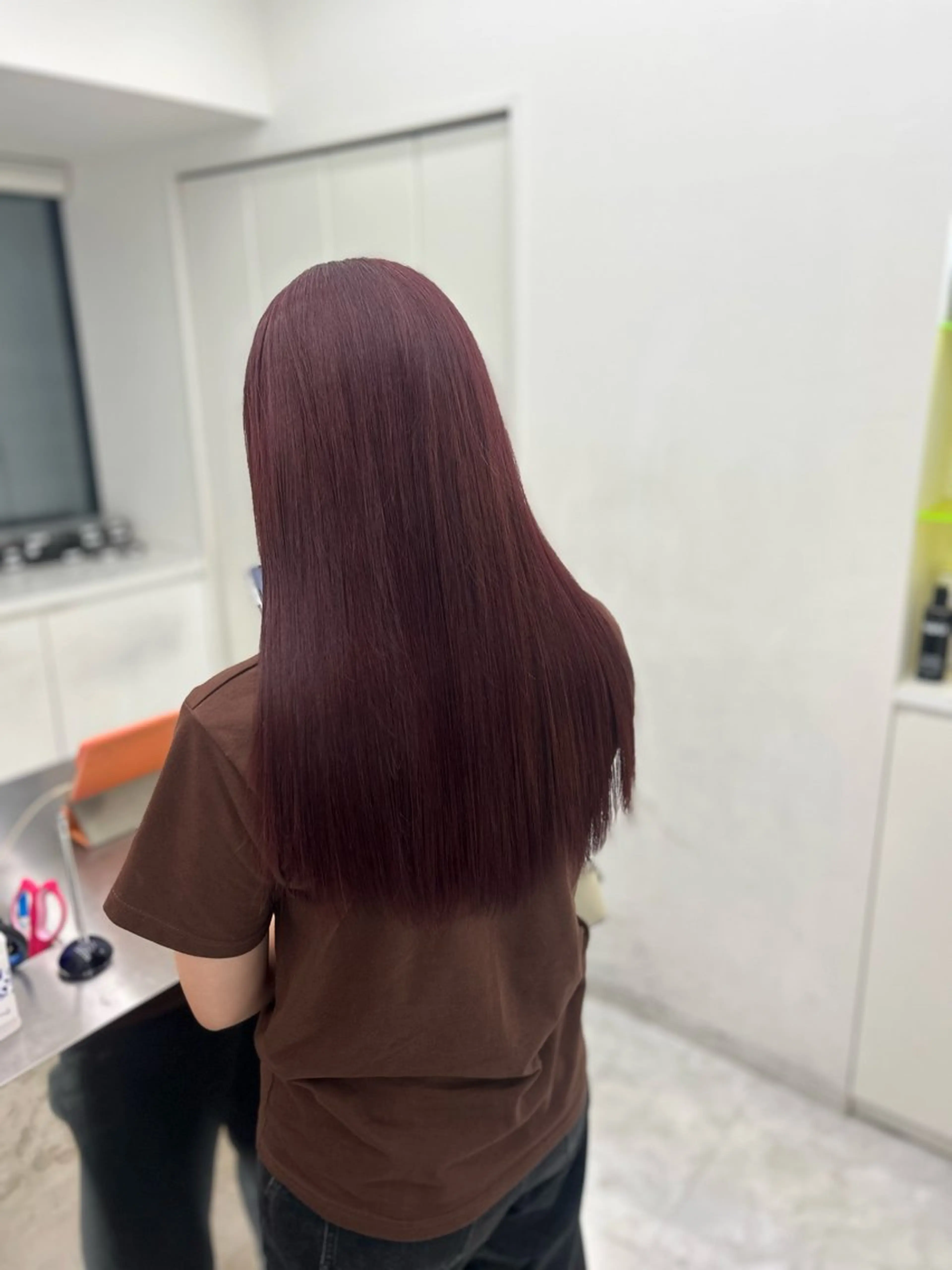 ロング ヘアカラー トリートメント ヘッドスパ ヘアセット *⋆꒰ঌまろやか暖色 ໒꒱⋆*まな🥣🪽のヘアスタイル