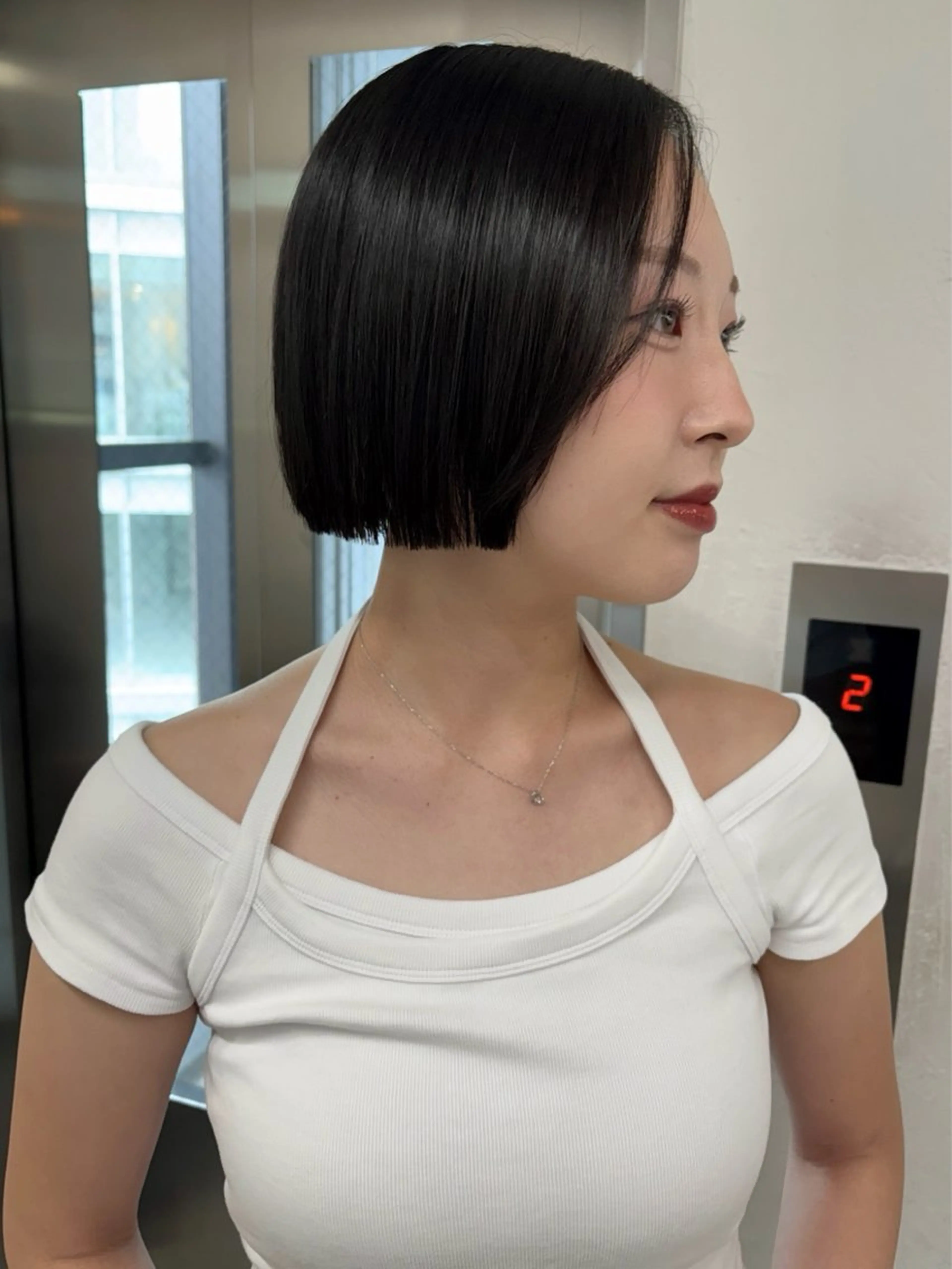 ショート カラー カット ヘアカラー ﾔﾏﾅｶ ﾘﾘｶ🫐 寒色系ｶﾗｰ🫐のヘアスタイル