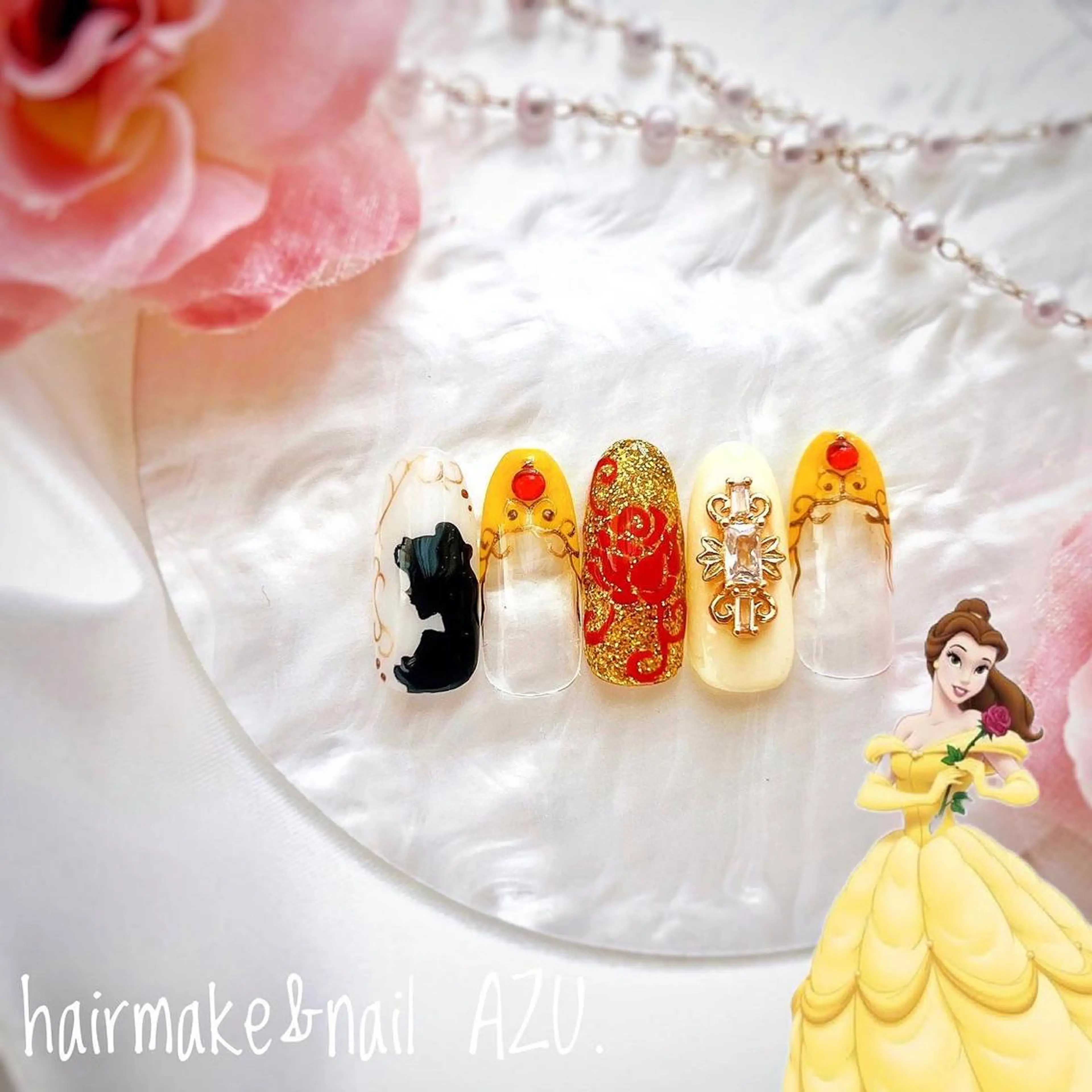 ネイル hair&nail ROOTS所属・ﾍｱﾒｲｸ&ﾈｲﾙ ♥️Azuのネイルデザイン