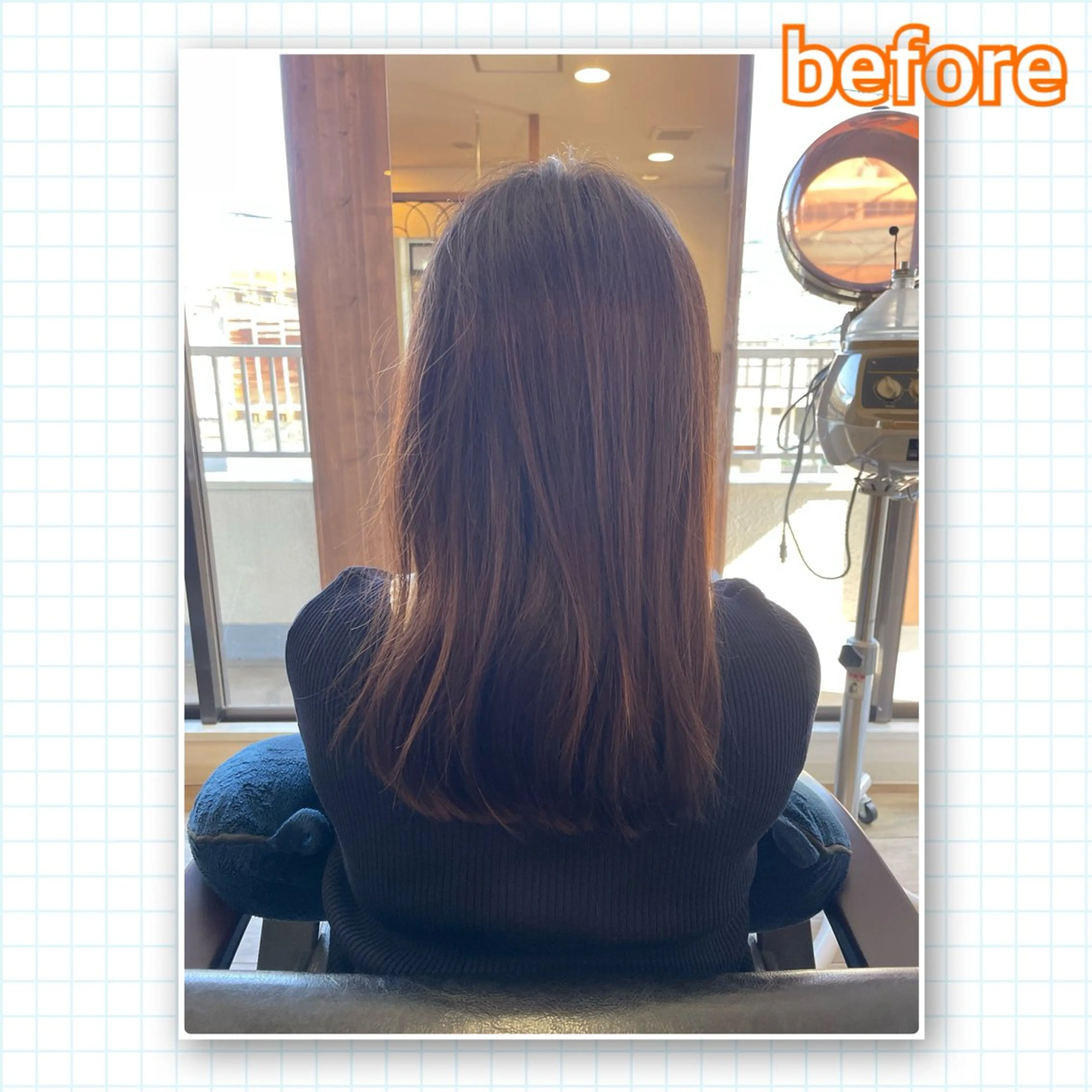 セミロング アミーベル🧸🧡 井口店✂️しおりのヘアスタイル