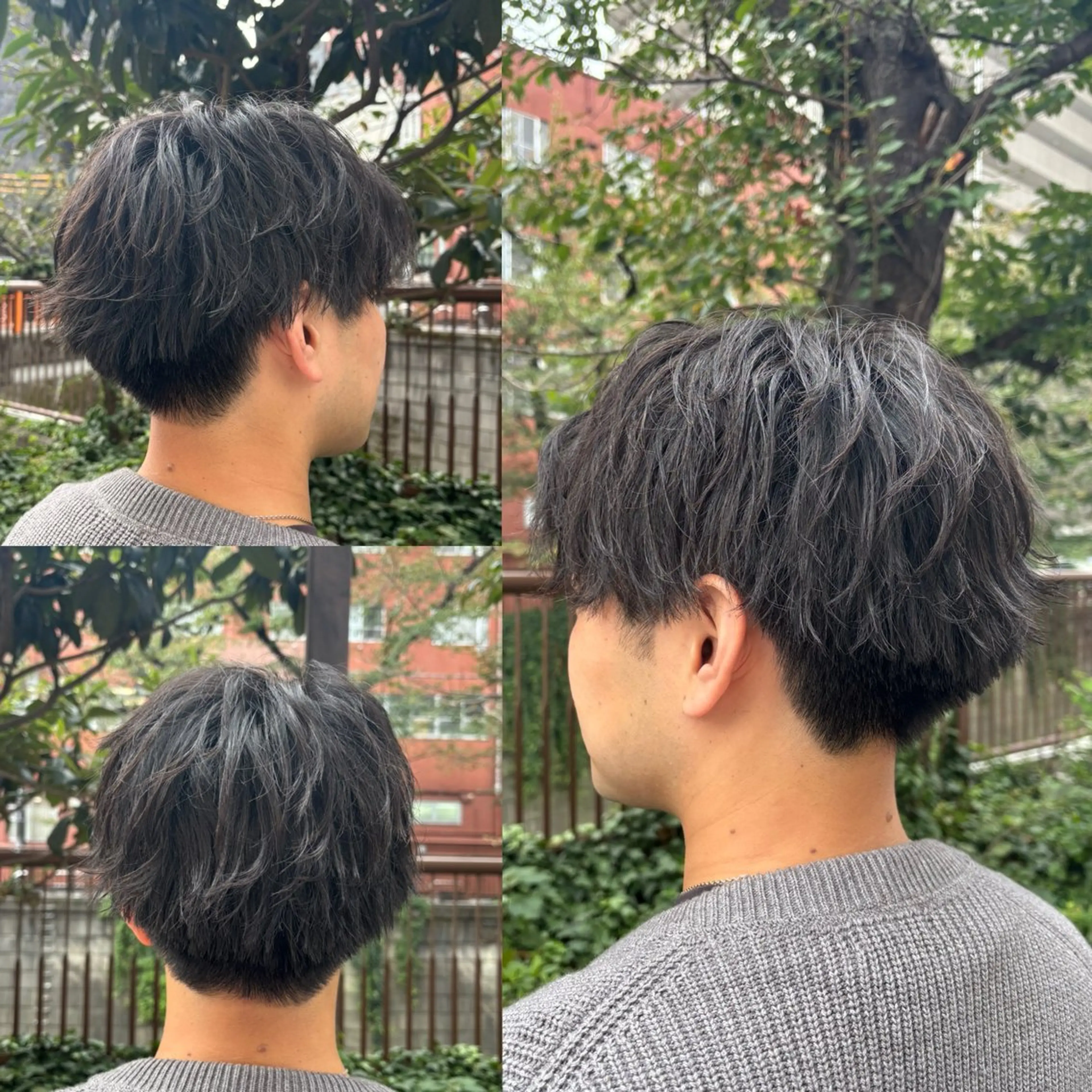 ショート パーマ メンズ メンズパーマ スパイラルパーマ カット パーマ トリートメント ヘアセット 居心地の良さ◎ 明るいお店です◎のヘアスタイル