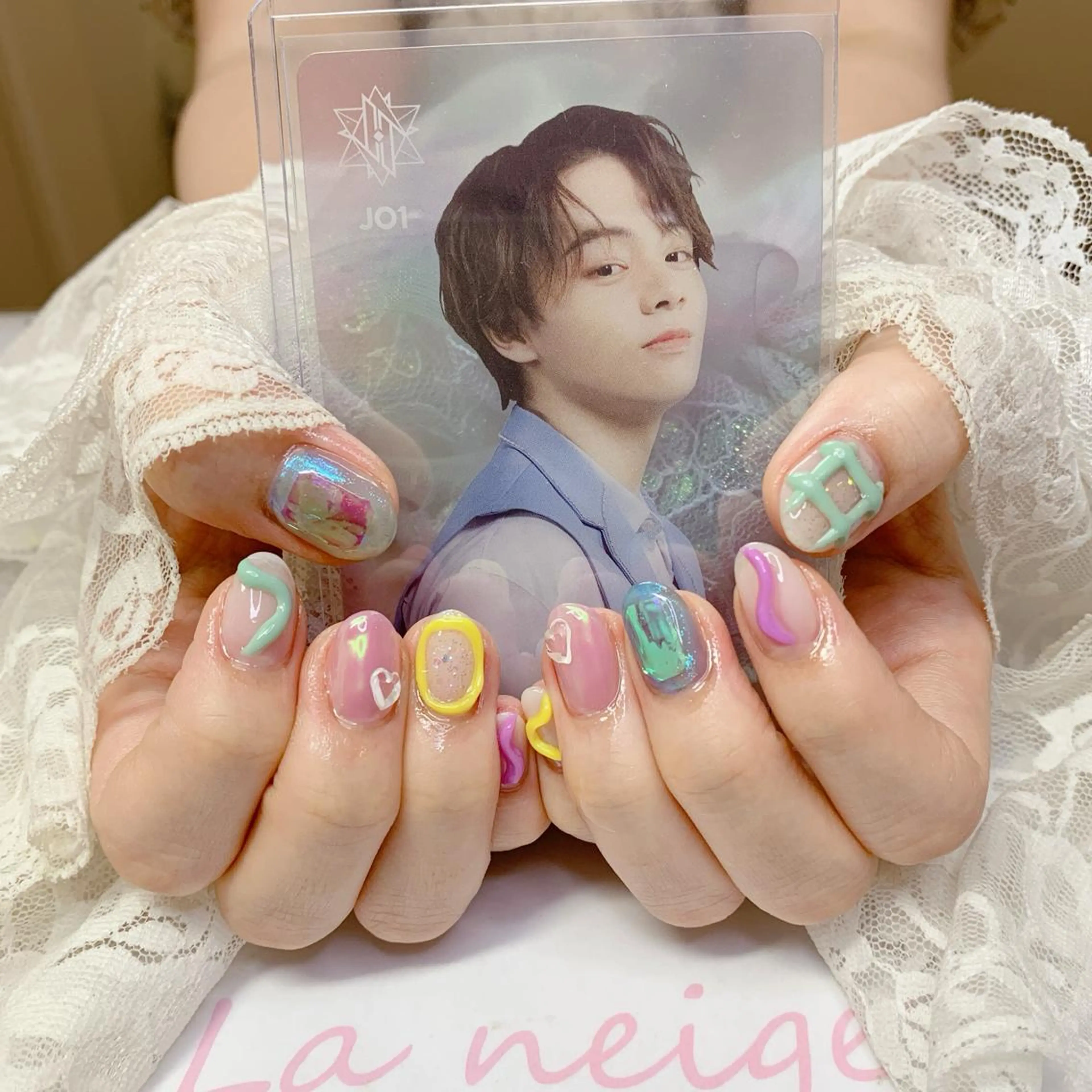 ネイル ハンドネイル La neige* yuki 🥯🍑のネイルデザイン