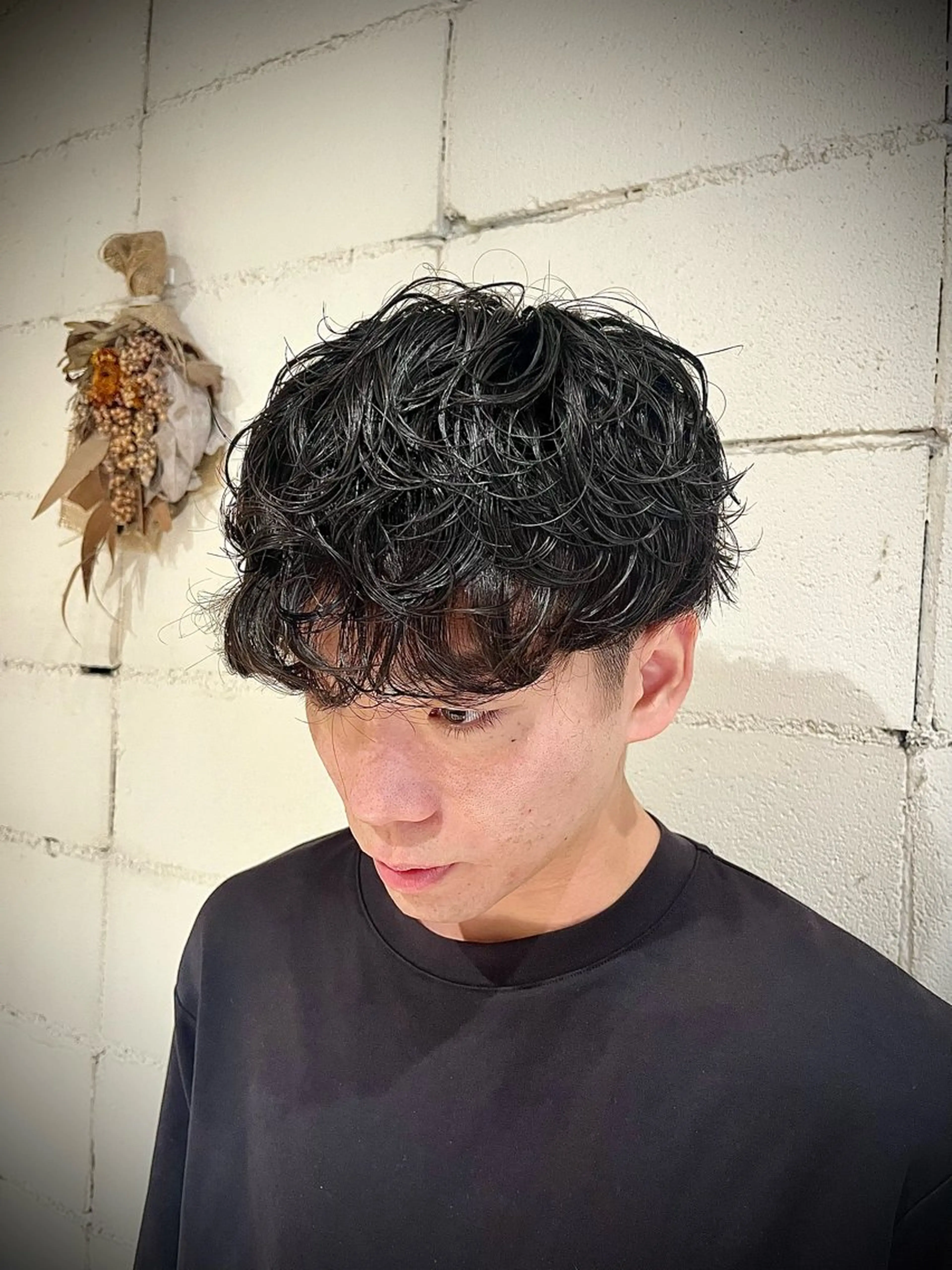 パーマ メンズ メンズパーマ スパイラルパーマ カット パーマ 🟦メンズ特化🟦 たかしま　あさひのヘアスタイル
