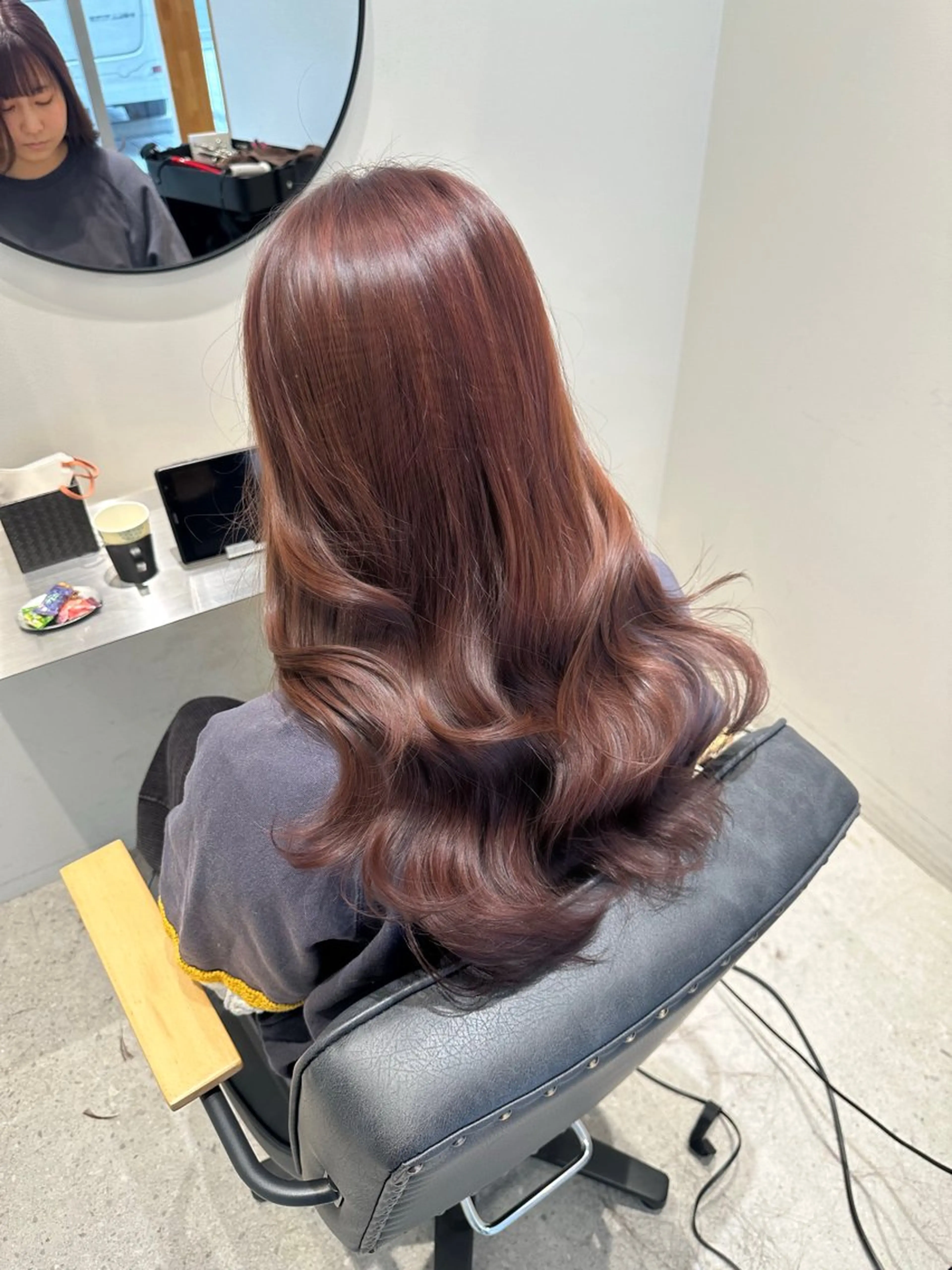 セミロング カラー 🫧ブリーチなし透明 感カラー🫧沼尻彩花のヘアスタイル