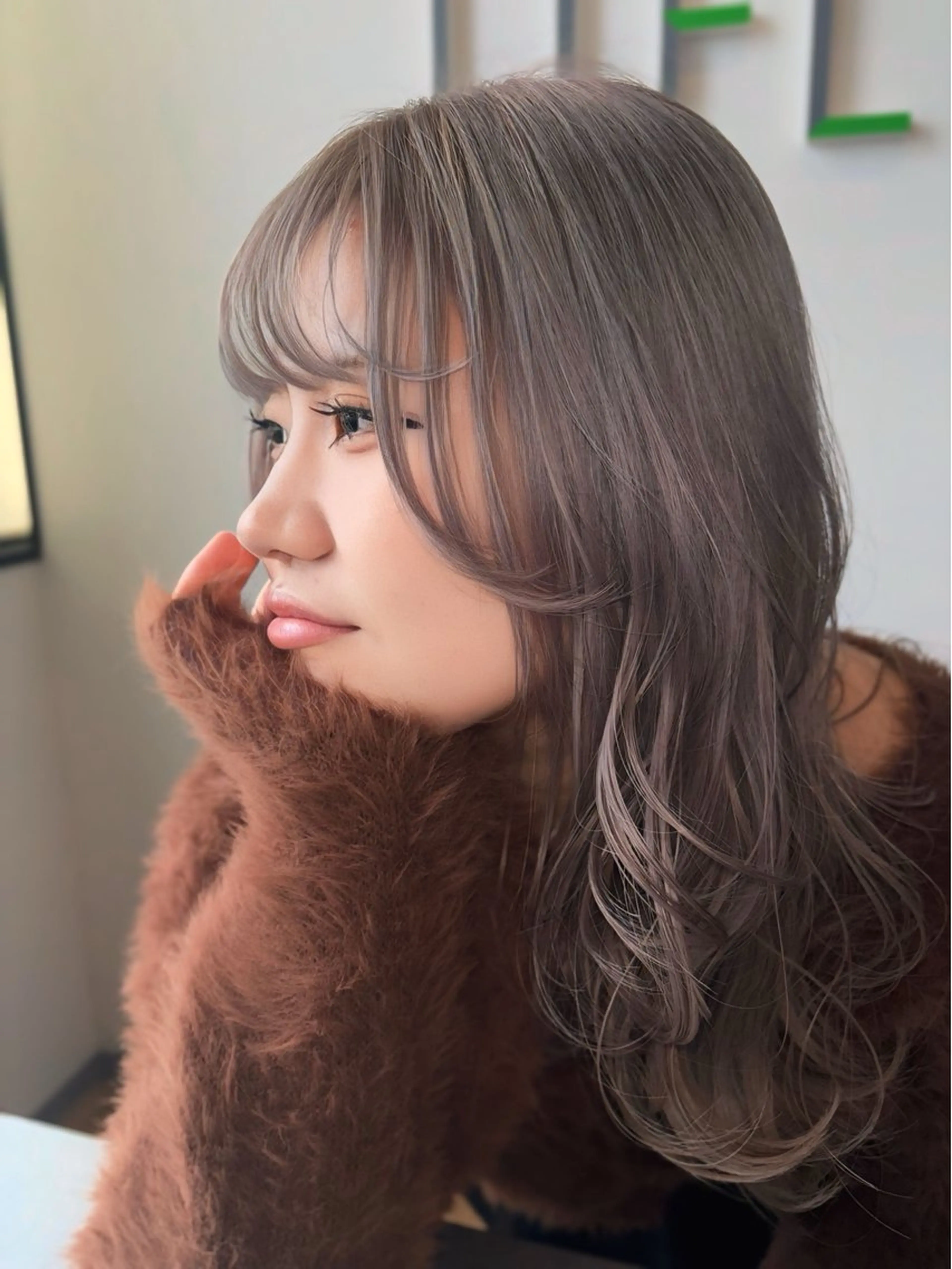ロング カラー カット ヘアカラー トリートメント LIFE 本店所属・ハイトーン×韓国 レイヤー/ 小林達哉のヘアスタイル