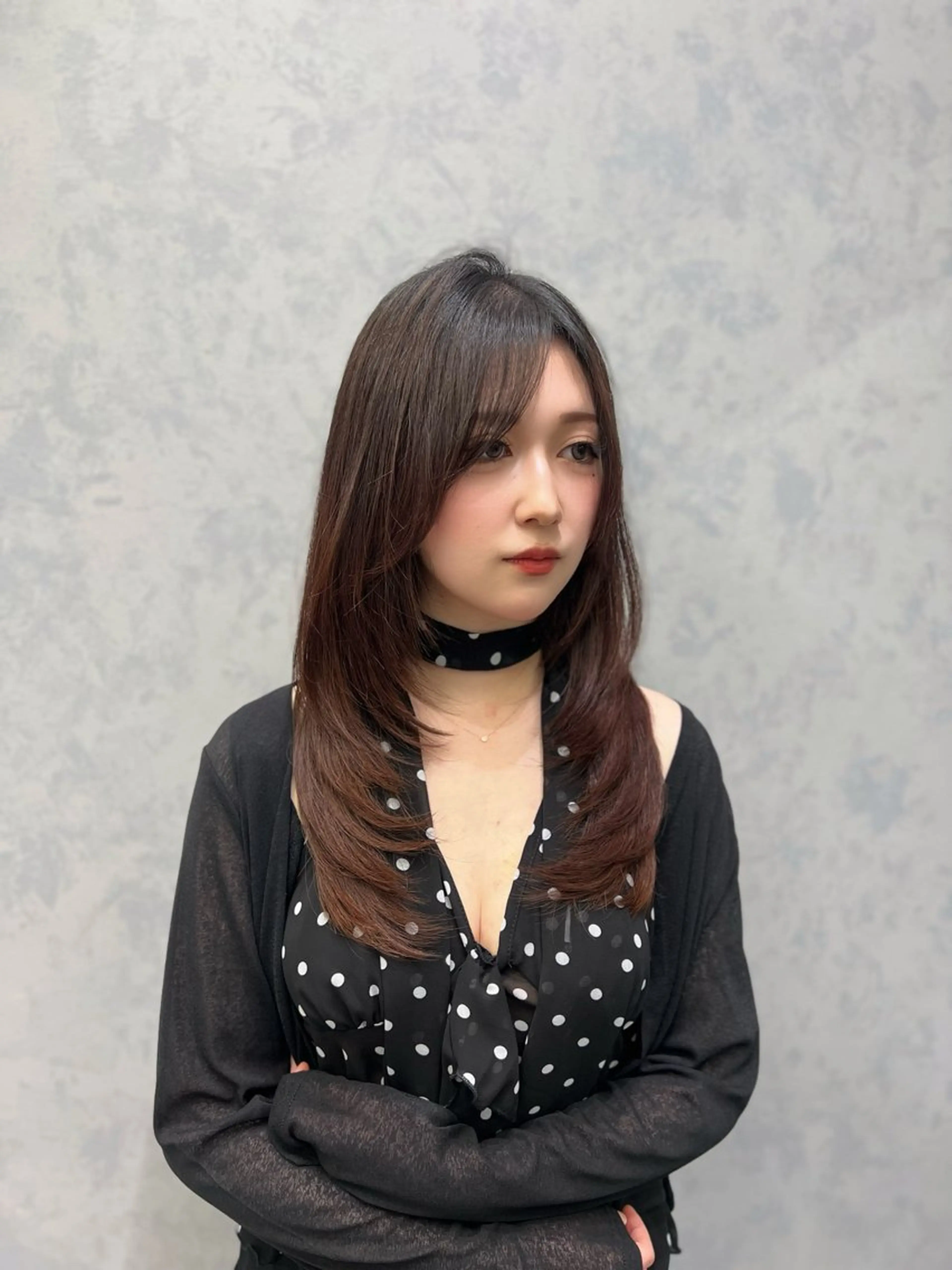 セミロング カット ヘアカラー トリートメント 【elyts】 COCOROのヘアスタイル