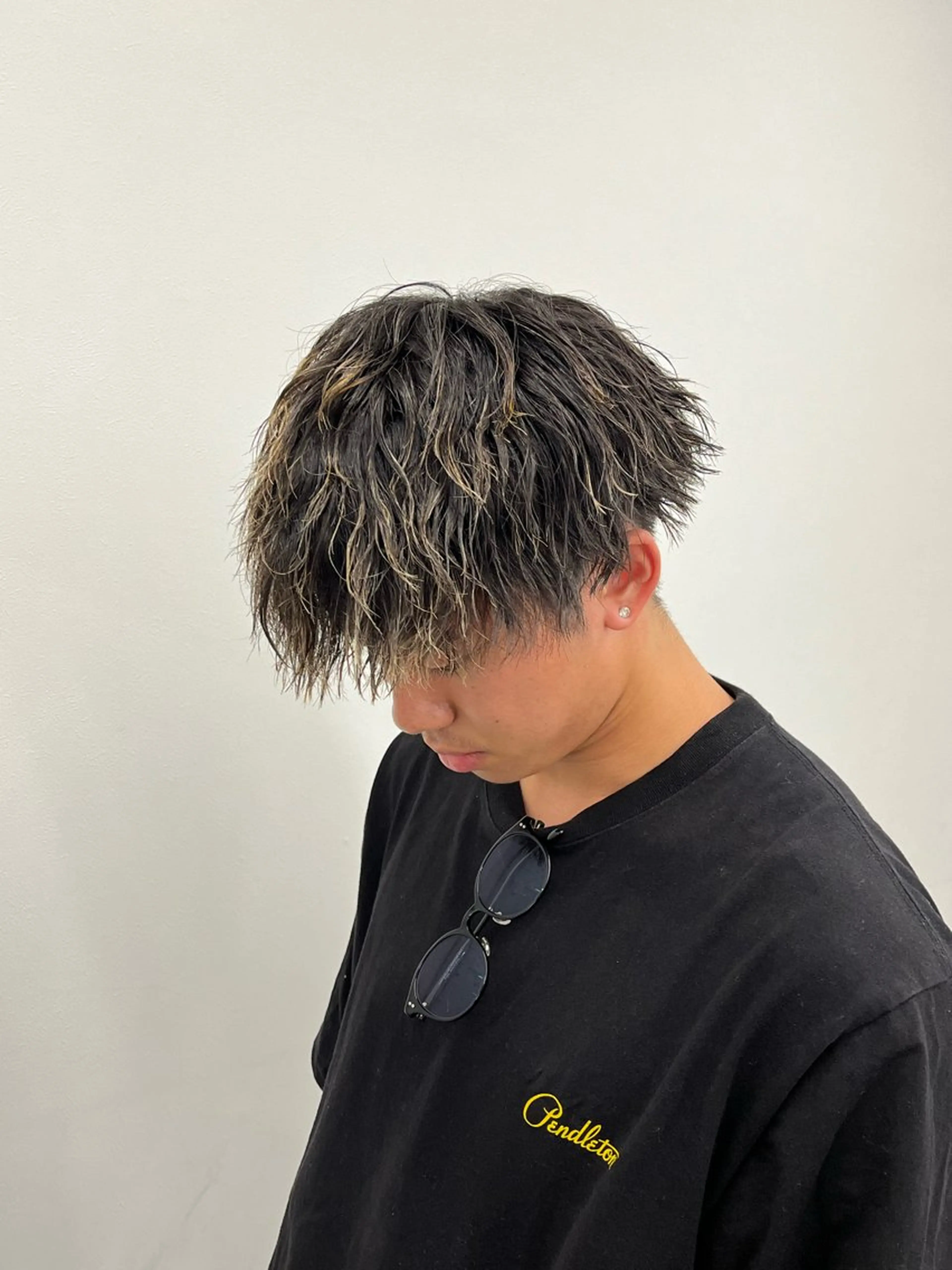 パーマ メンズ カット パーマ トリートメント ヘッドスパ ヘアセット 🔥メンズカット＋ パーマの達人🔥のヘアスタイル