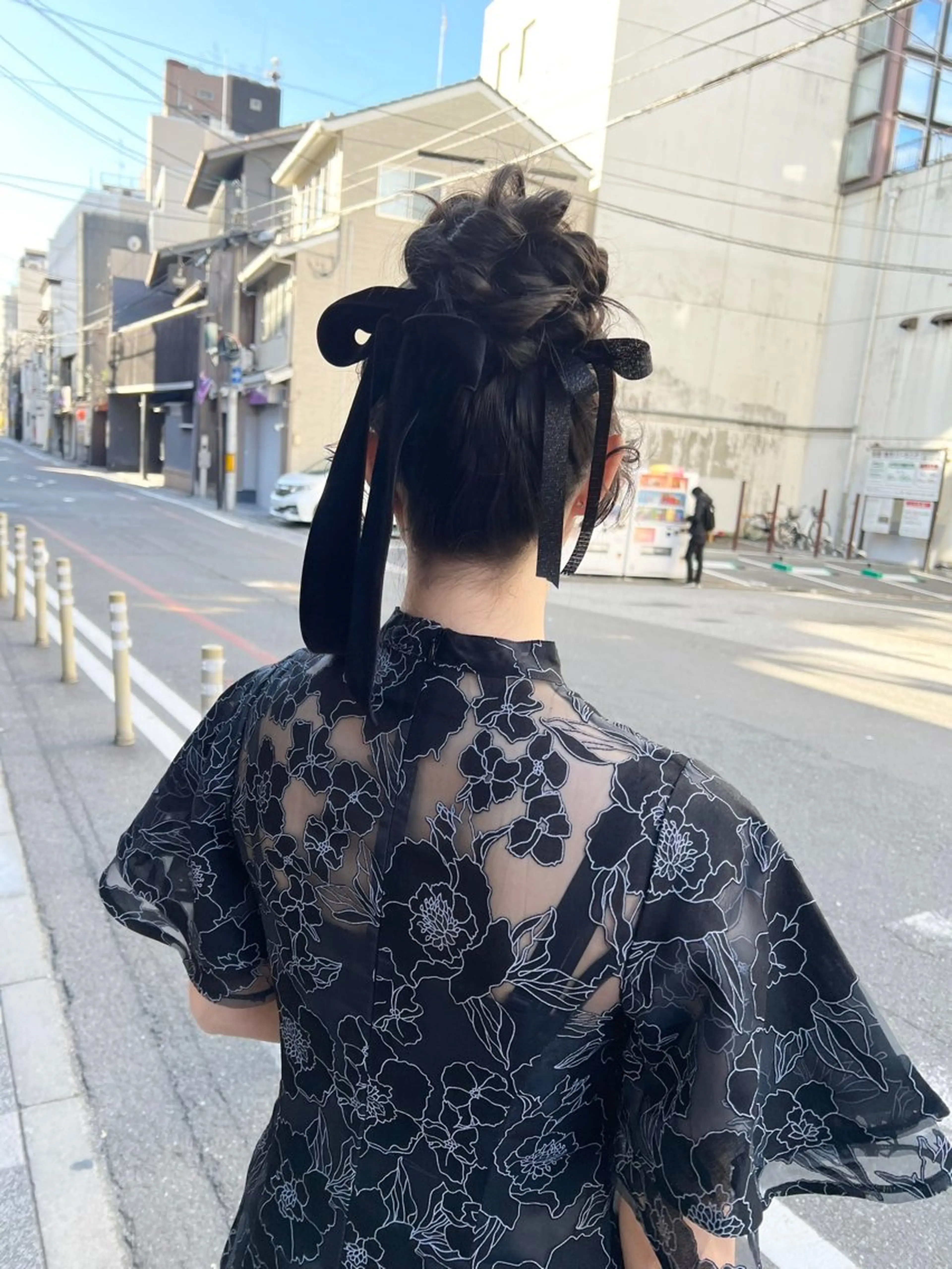 ロング ヘアアレンジ カット ヘアセット salowin所属・吉ヶ別符 亮祐のヘアスタイル