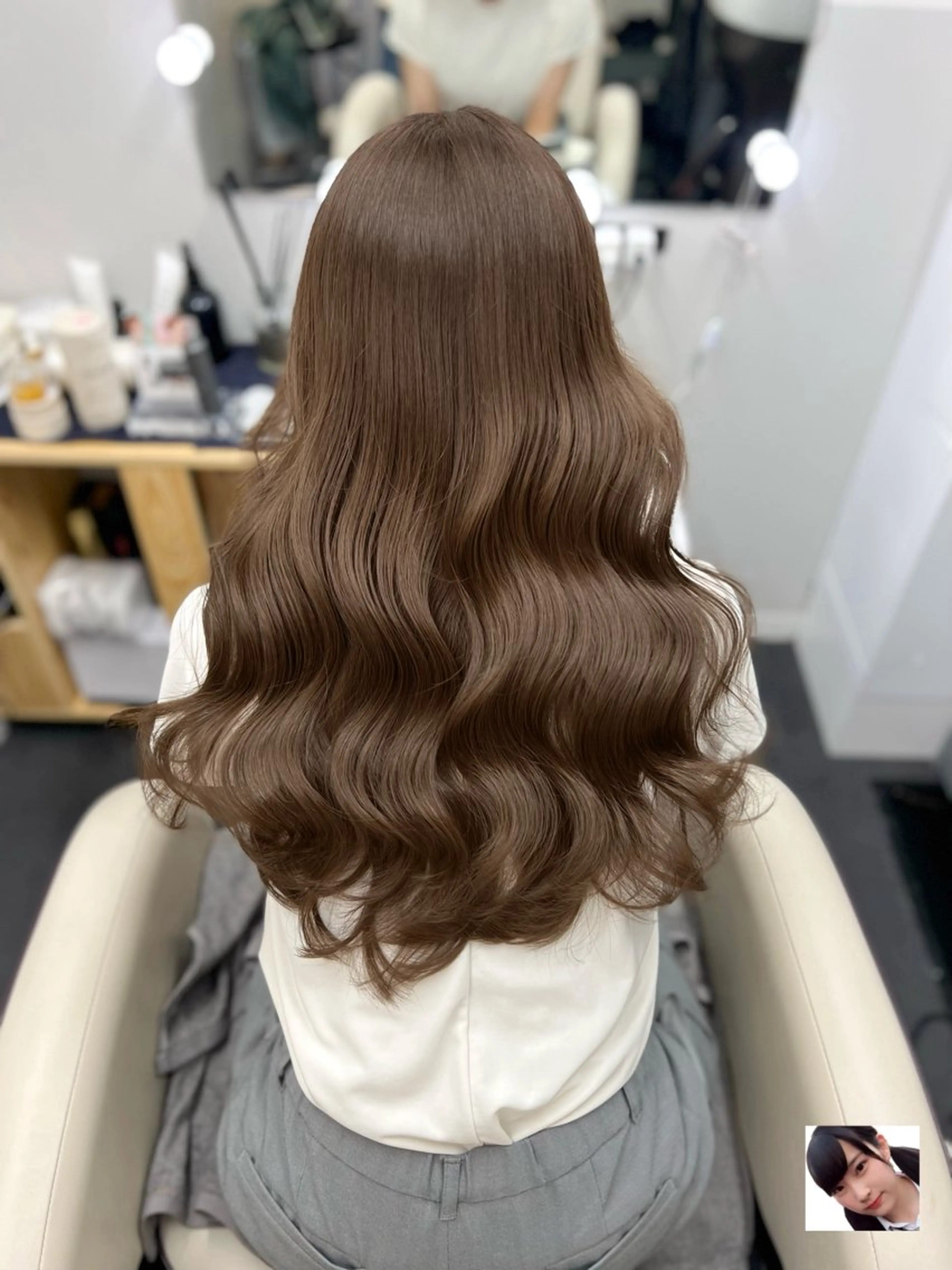 ロング カラー ヘアカラー 顔まわりの神様 藤嶋秀幸のヘアスタイル