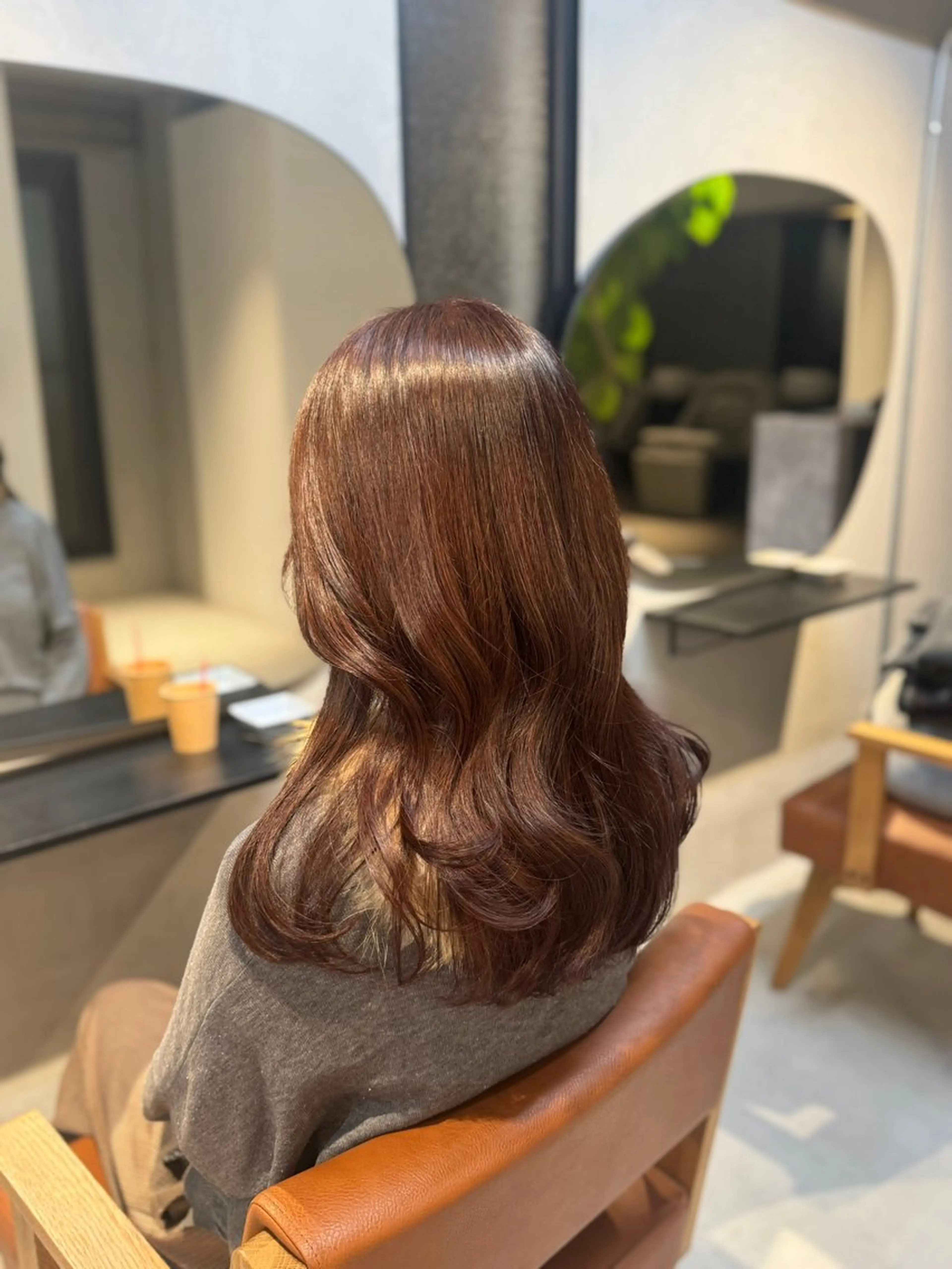 ミディアム ヘアカラー LENORA所属・肥後橋美容室/ 透明感カラー/韓国風のヘアスタイル