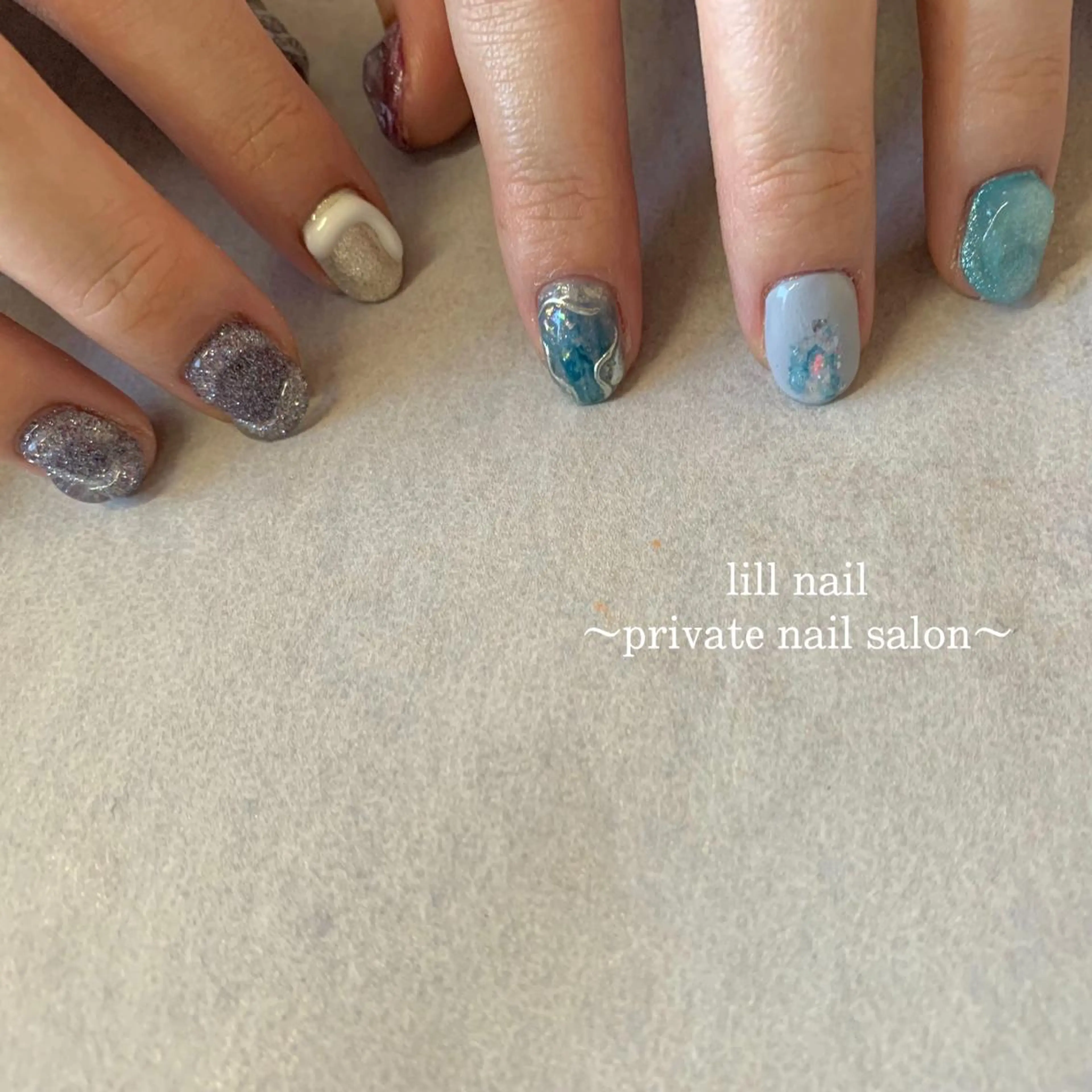 ショート pllia beautyのネイルデザイン