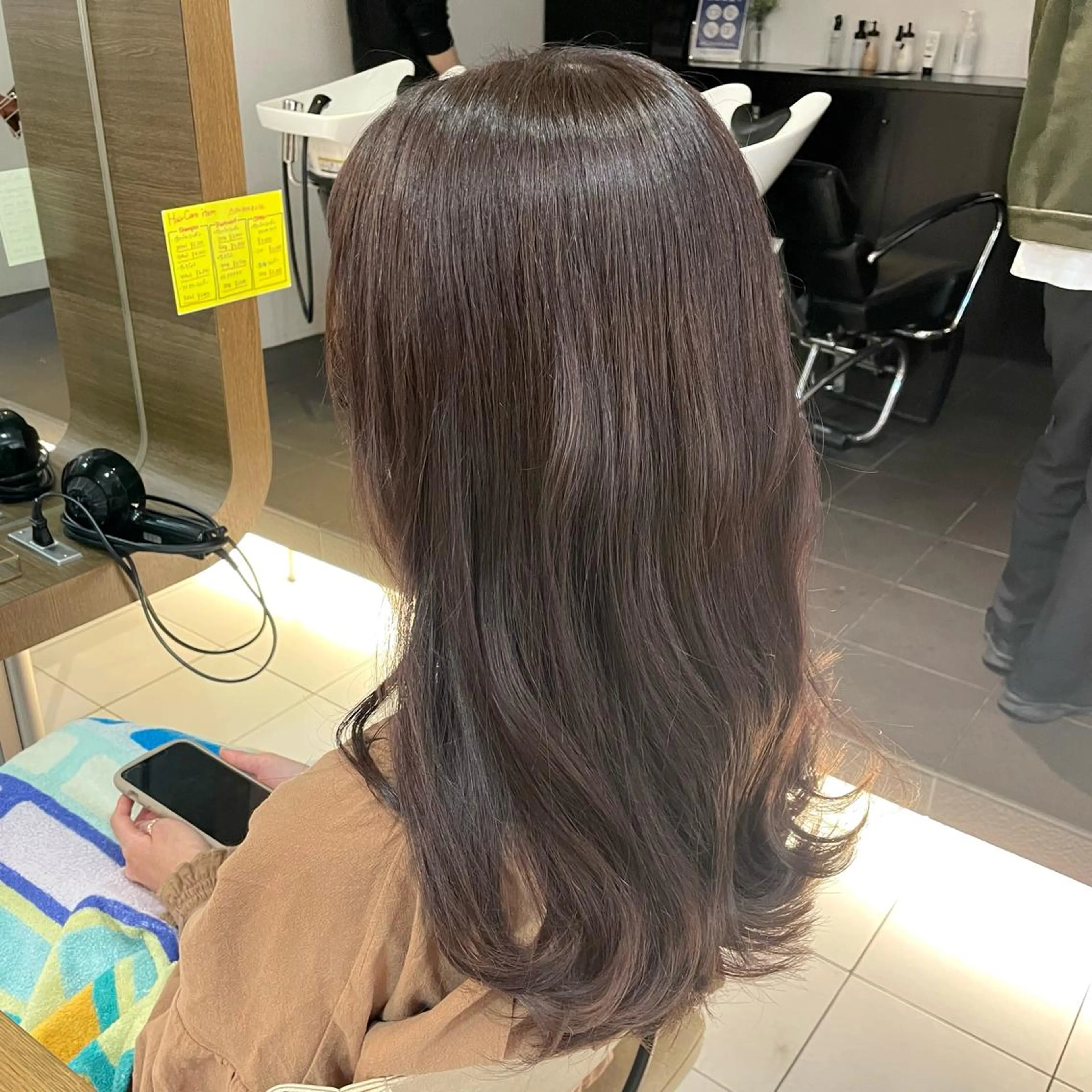 ロング カラー ブラウンカラー ショコラブラウン 透明感カラー/ 寺田千雅子のヘアスタイル