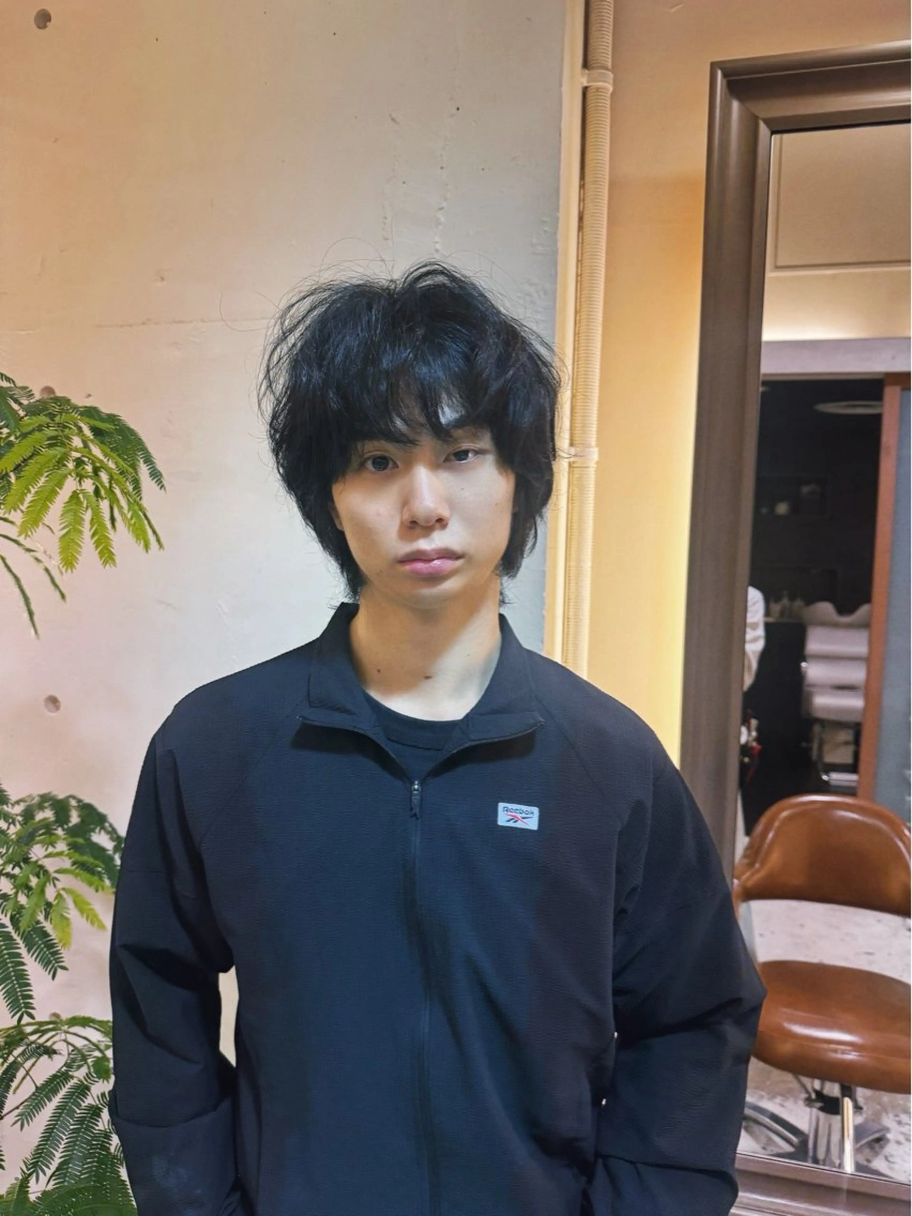 パーマ メンズ カット パーマ トリートメント タツキ／レイヤー／ パーマ／艶カラーのヘアスタイル