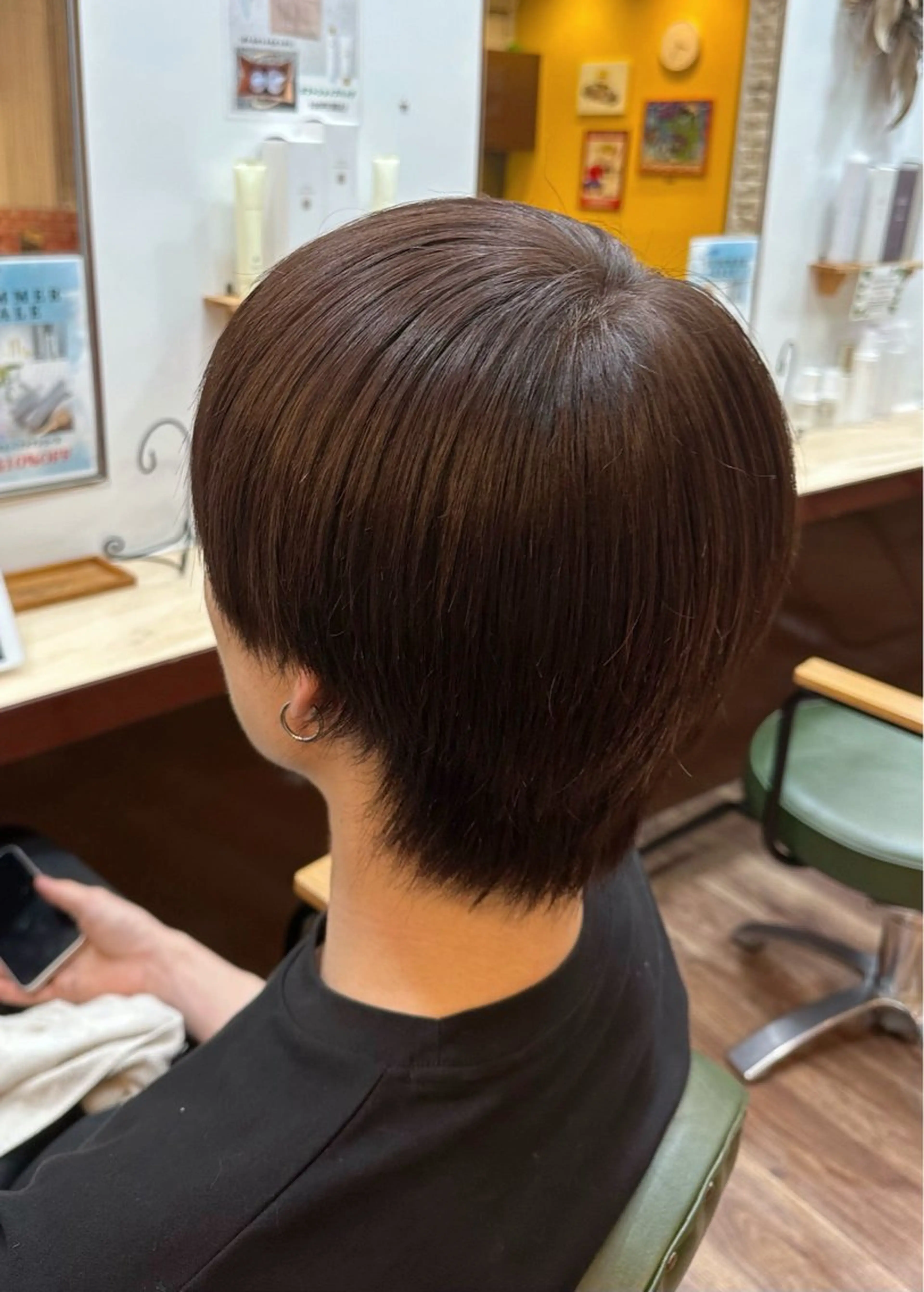 ショート メンズ マッシュ Lin.所属・ハイトーン/デザイン カラー/大輔のヘアスタイル