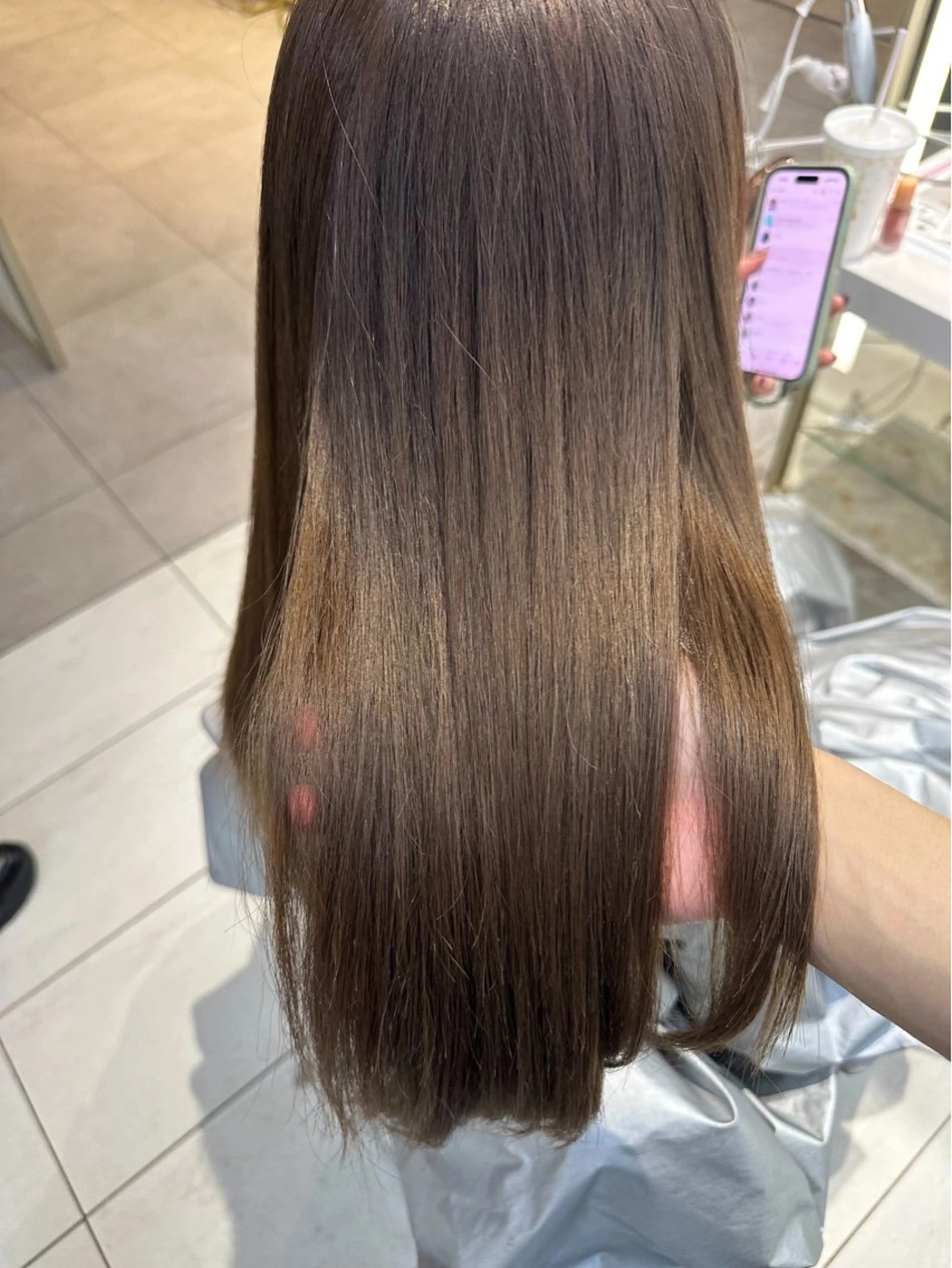 ロング oto🎀×美髪× シースルー前髪🤍のヘアスタイル