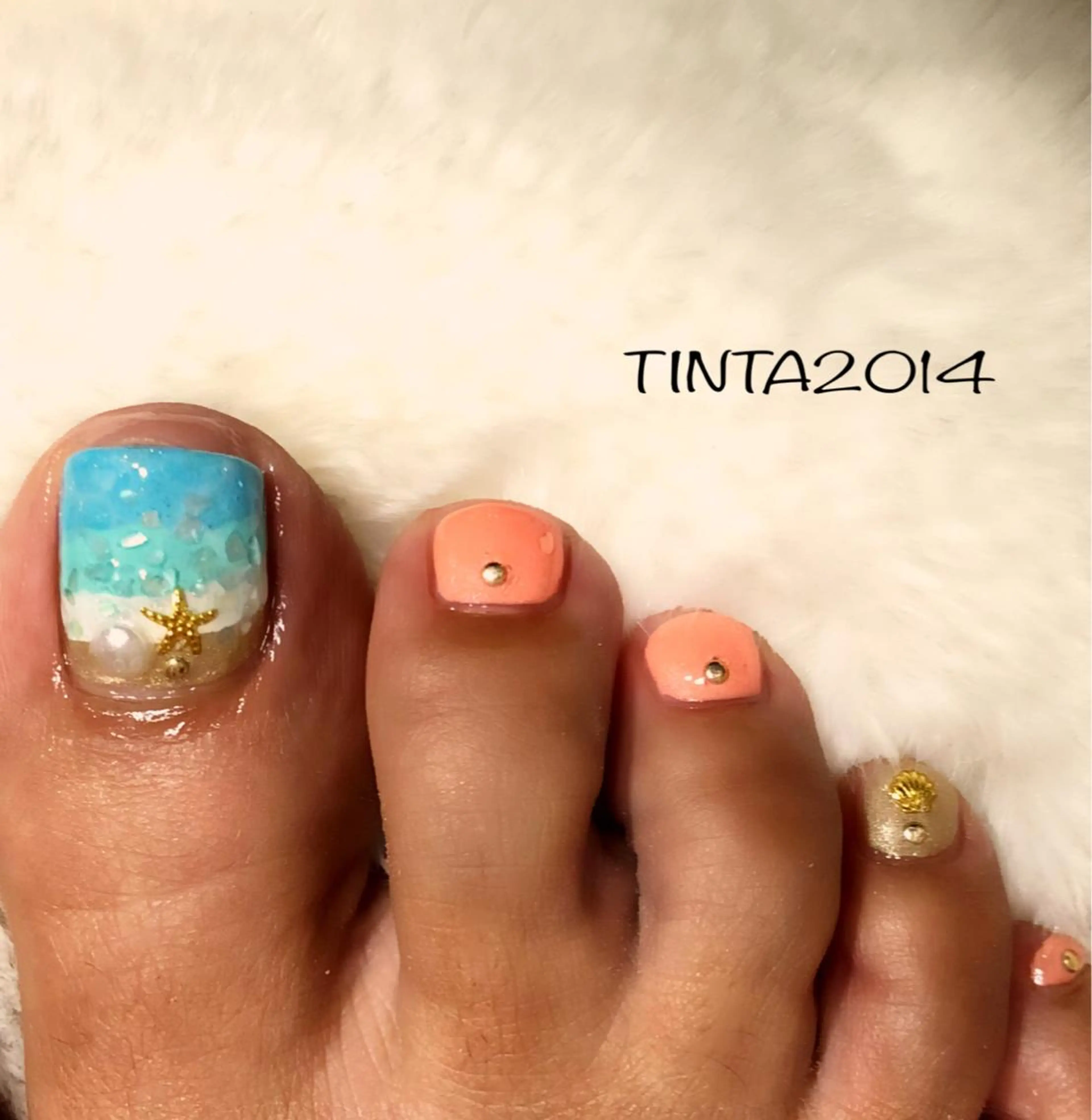 ネイル フットネイル ネイルサロン ティンタ所属・馬場 典子のネイルデザイン