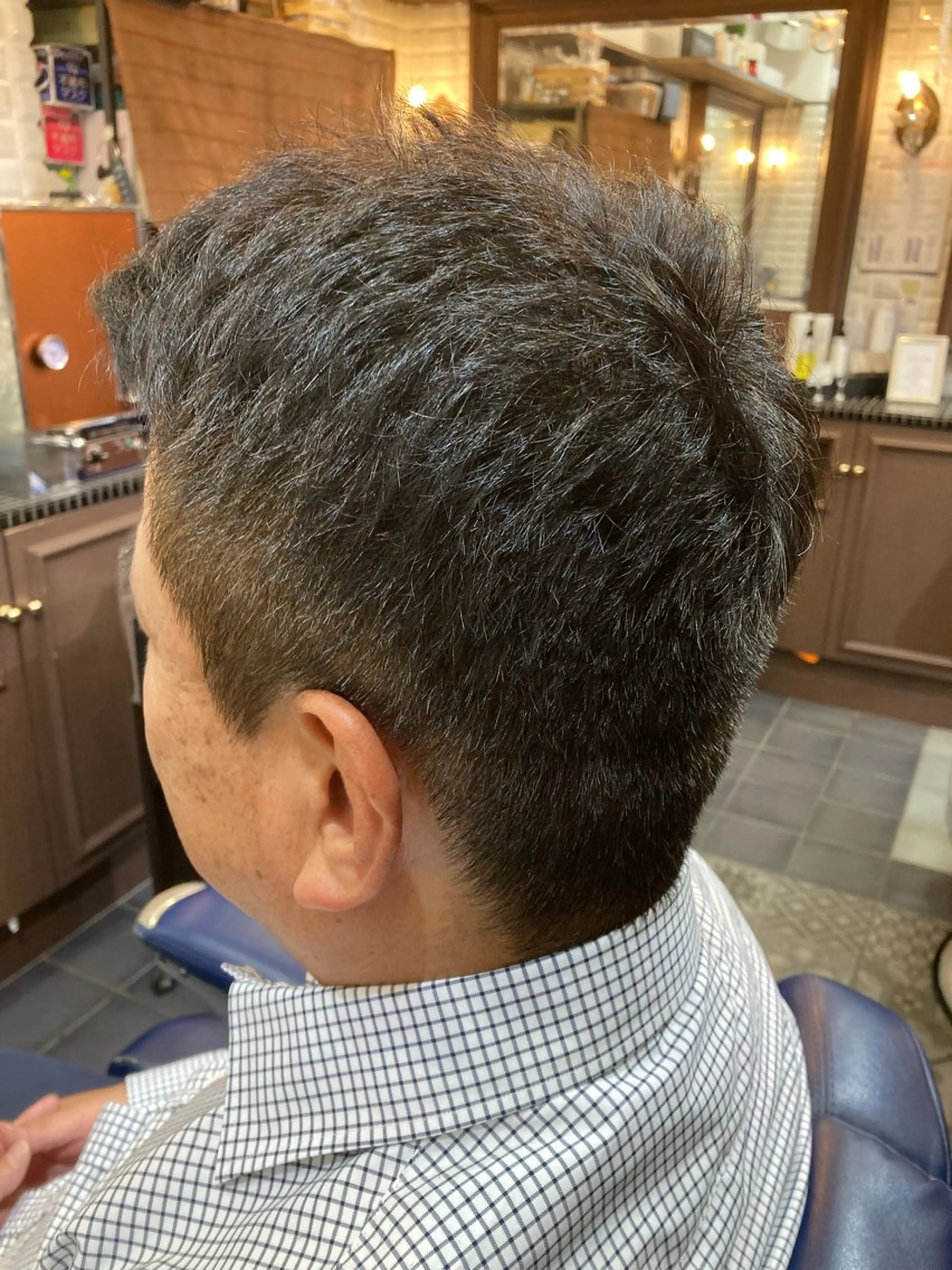ショート メンズ 刈り上げ カット トリートメント ルピナス中田店長 山口大地のヘアスタイル