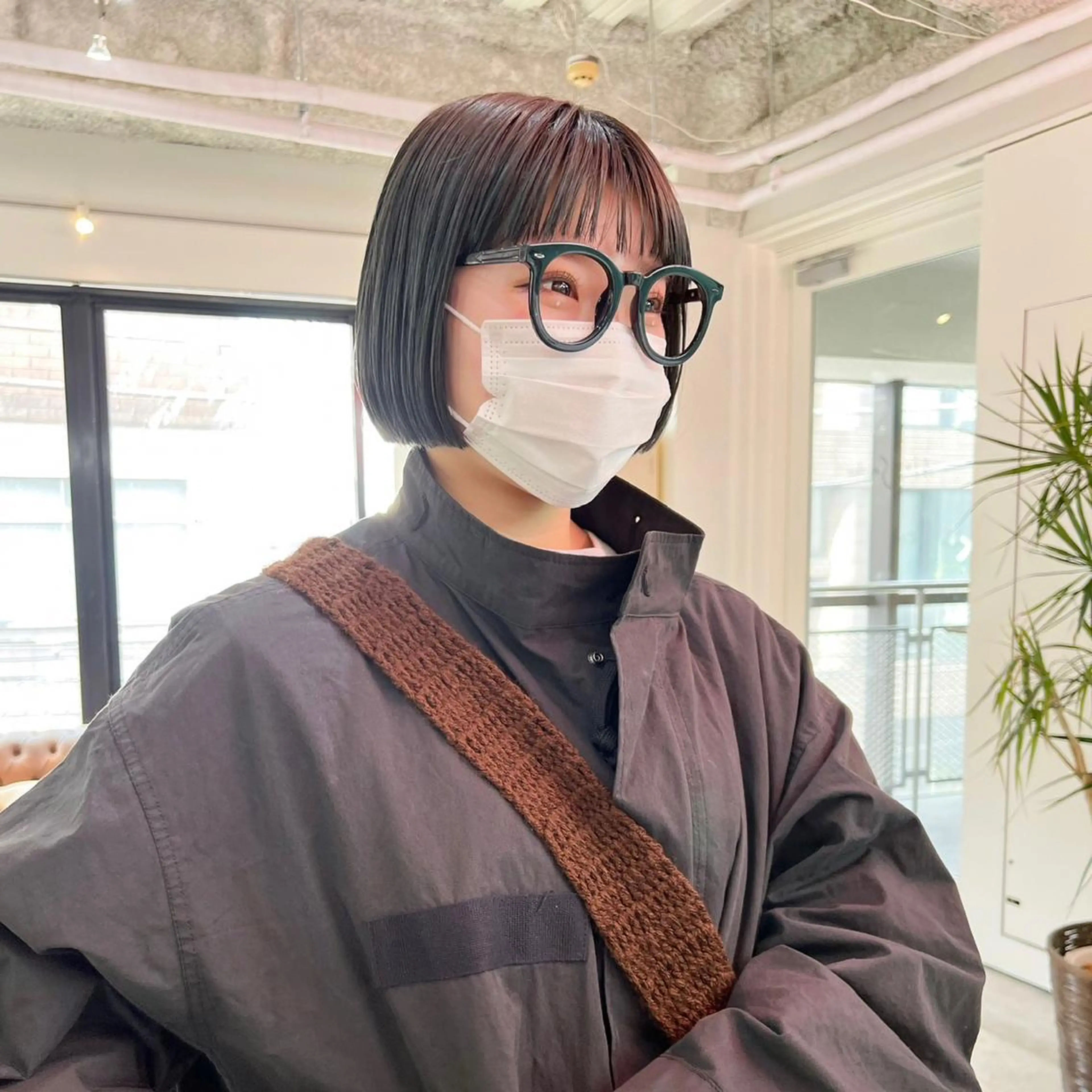 ショート カラー GO TODAY SHAiRE SALON 原宿本店所属・ブリーチ/レイヤー ハッシュカット/河内のヘアスタイル