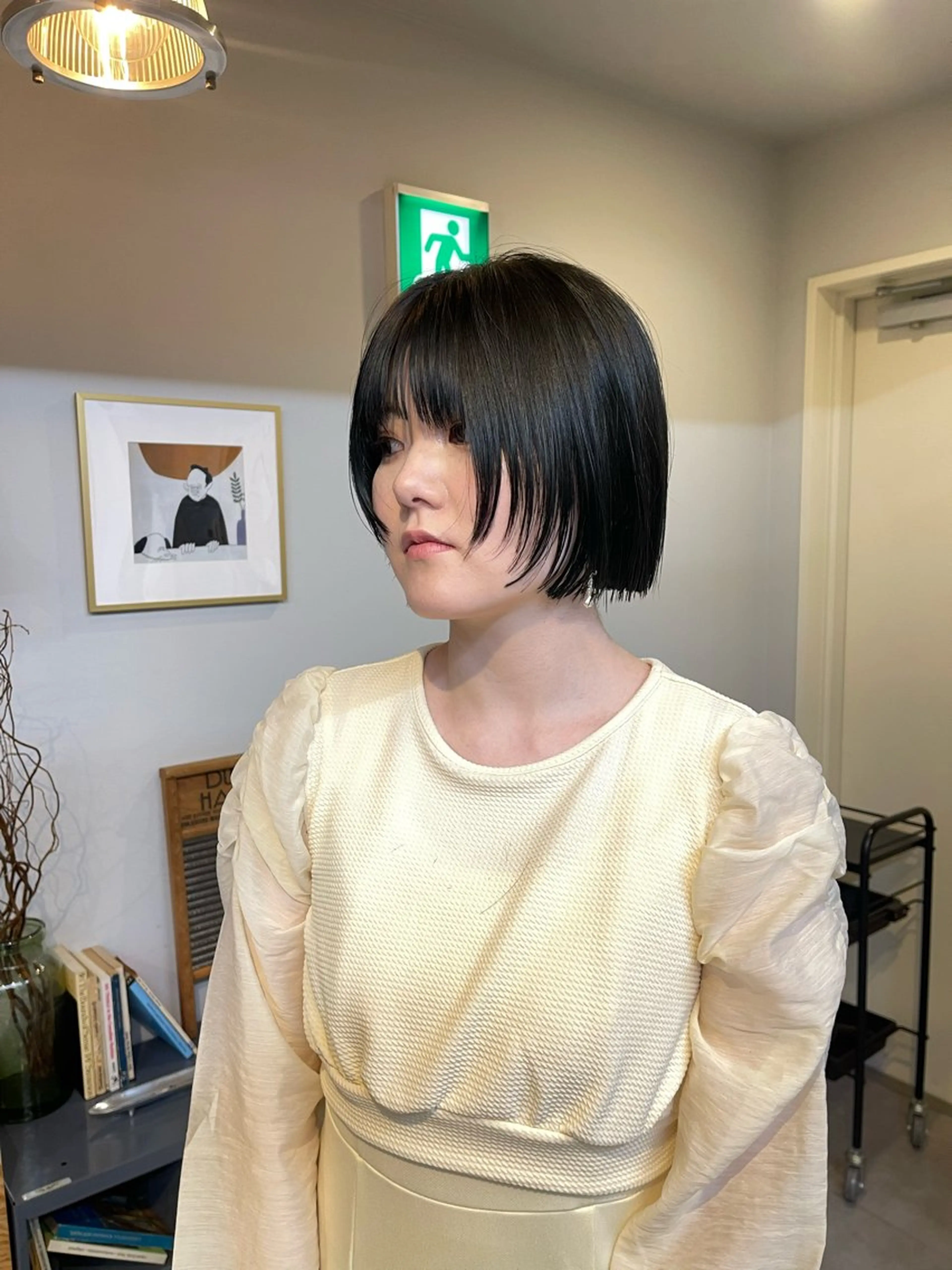 ショート カラー ボブレイヤー ボブ レイヤーカット カット ヘアカラー トリートメント ✅ボブ/パーマ/ 表参道/KENTA✅のヘアスタイル