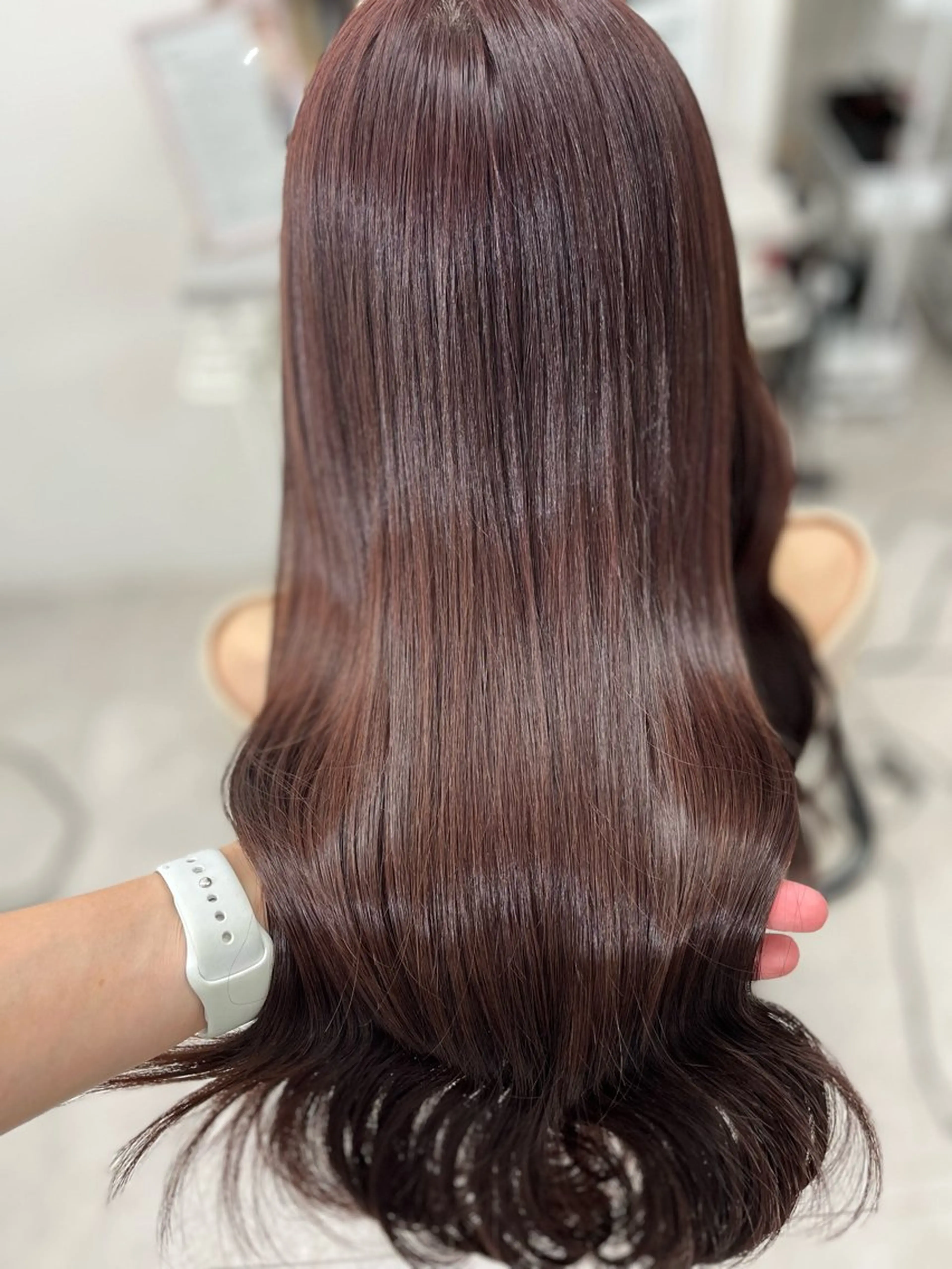 ロング カラー ブラウンカラー ラベンダーカラー ピンクカラー ピンクラベンダー ピンクラベンダーブラウン カット ヘアカラー トリートメント 🫧ぷる艶カラー🫧 Yuubi🦩のヘアスタイル