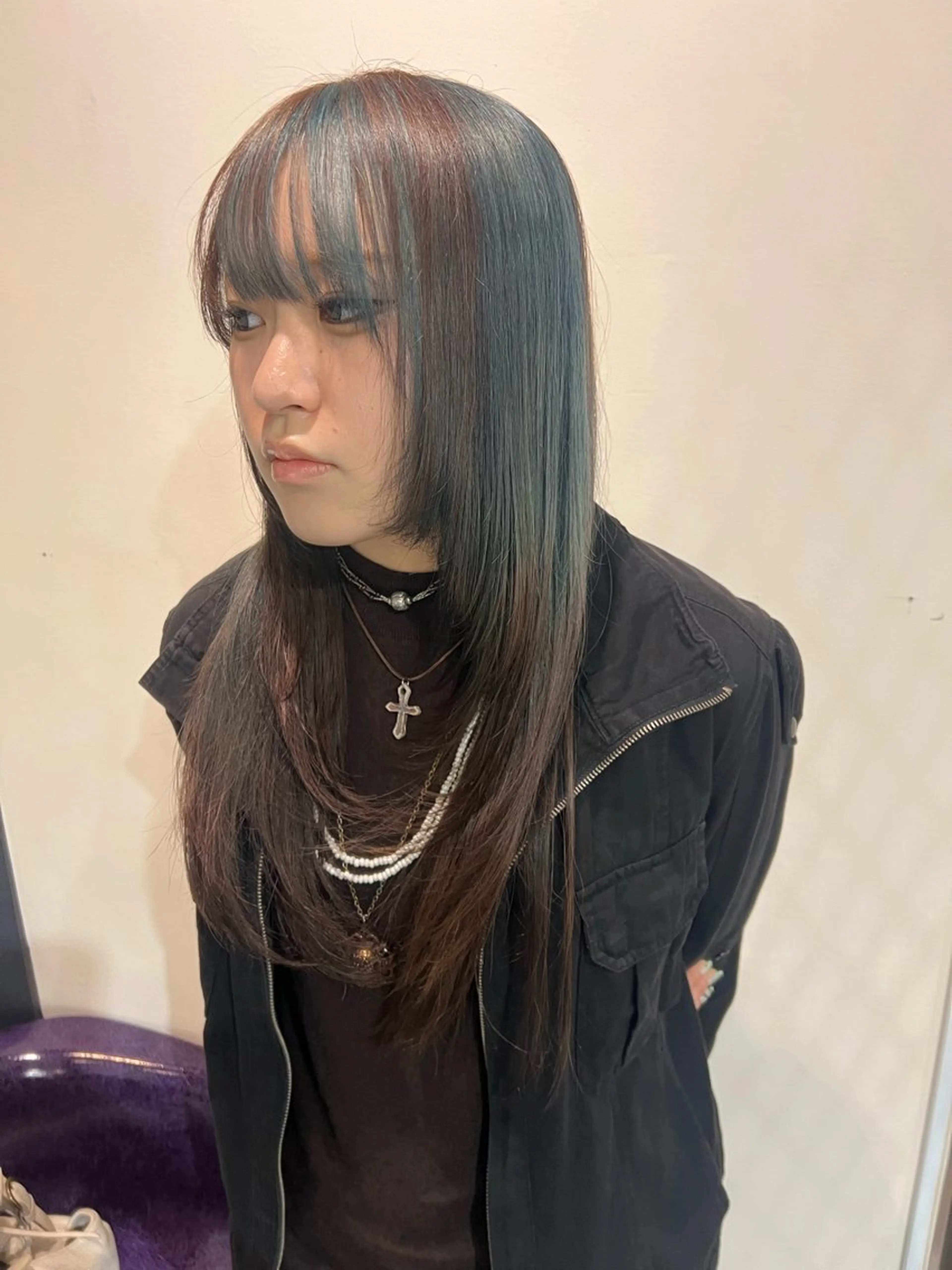 ロング ヘアカラー トリートメント yuuna. 🪽のヘアスタイル