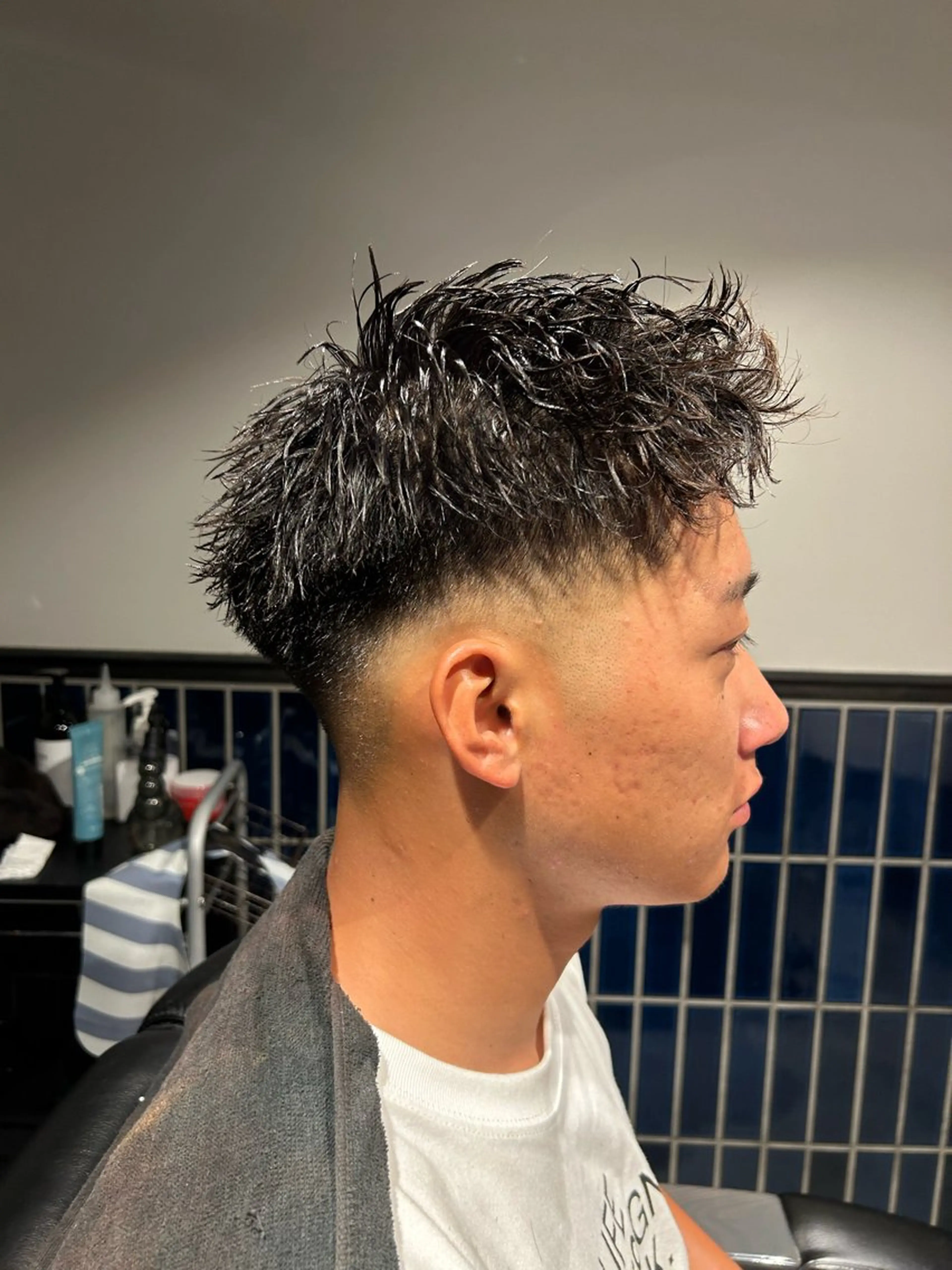 20代このスタイル切らせてください!!刈り上げスパイキーショートの写真