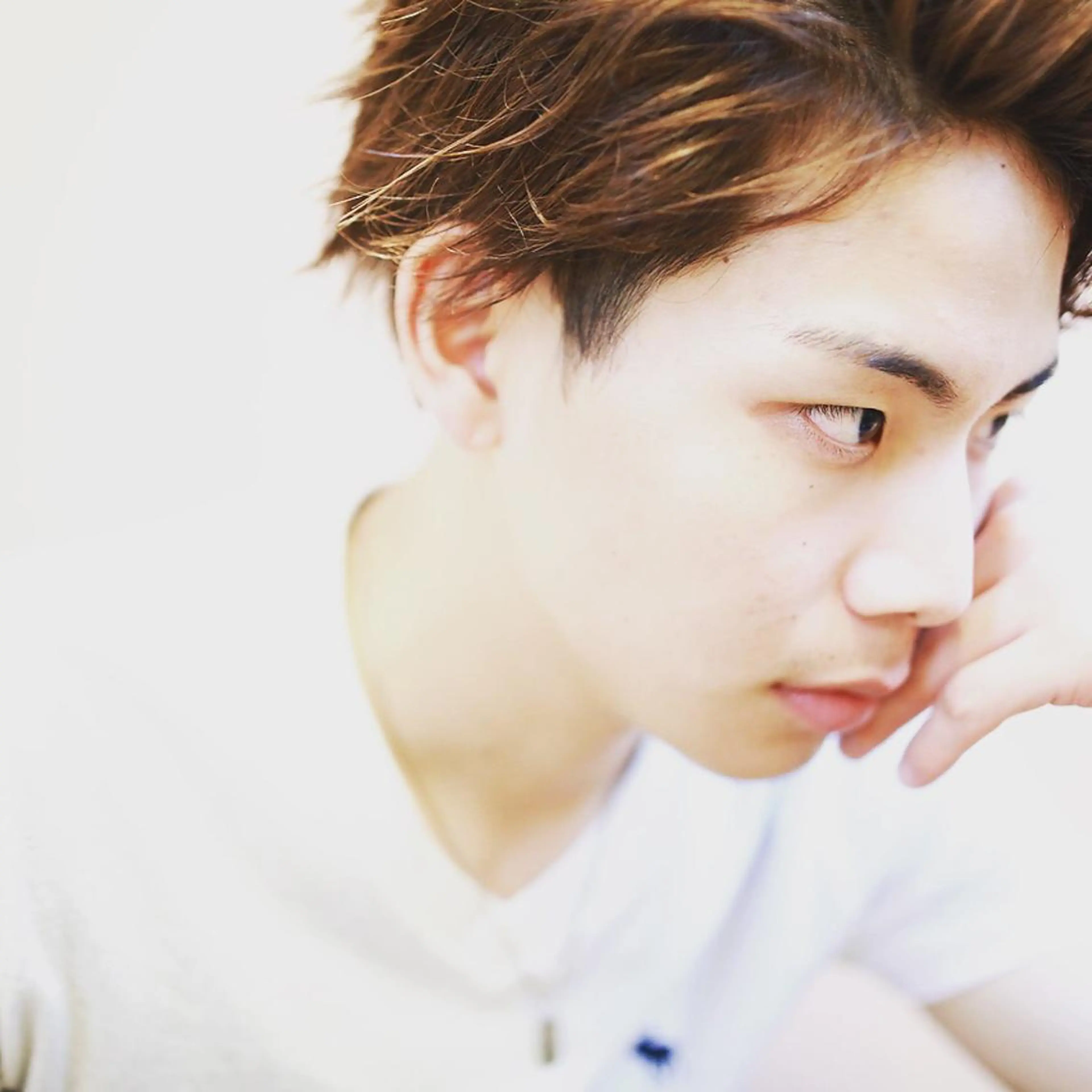 ショート カラー パーマ ヘアアレンジ メンズ キッズ ネイル マツエク・マツパ 子どものヘアアレンジ メンズブリーチ メンズハイライト ブリーチ グラデーションカラー premier modelsのヘアスタイル