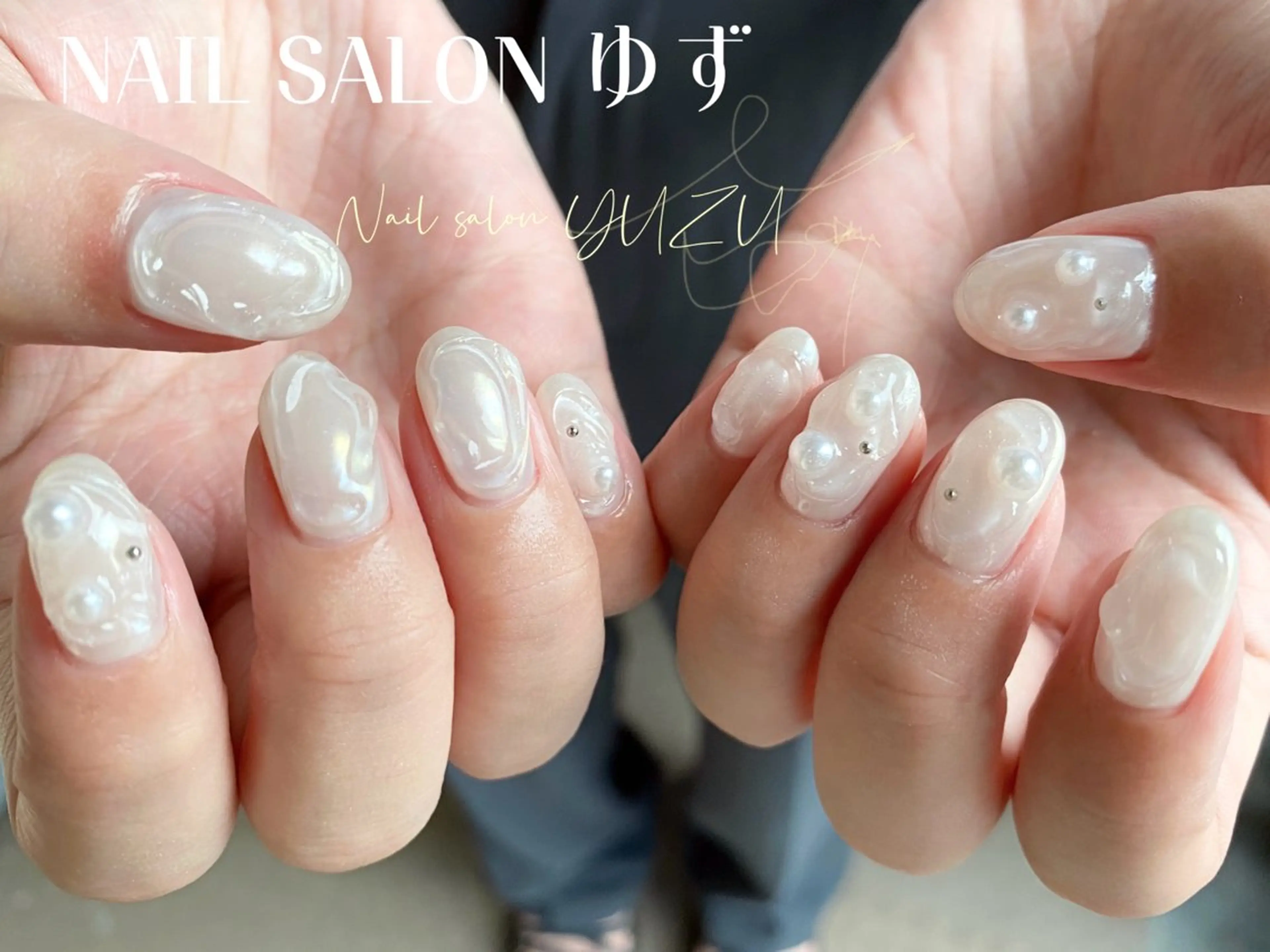 ネイル カジュアル チークネイル フットネイル フレンチネイル ジェルネイル ゆず Nail Salonのネイルデザイン