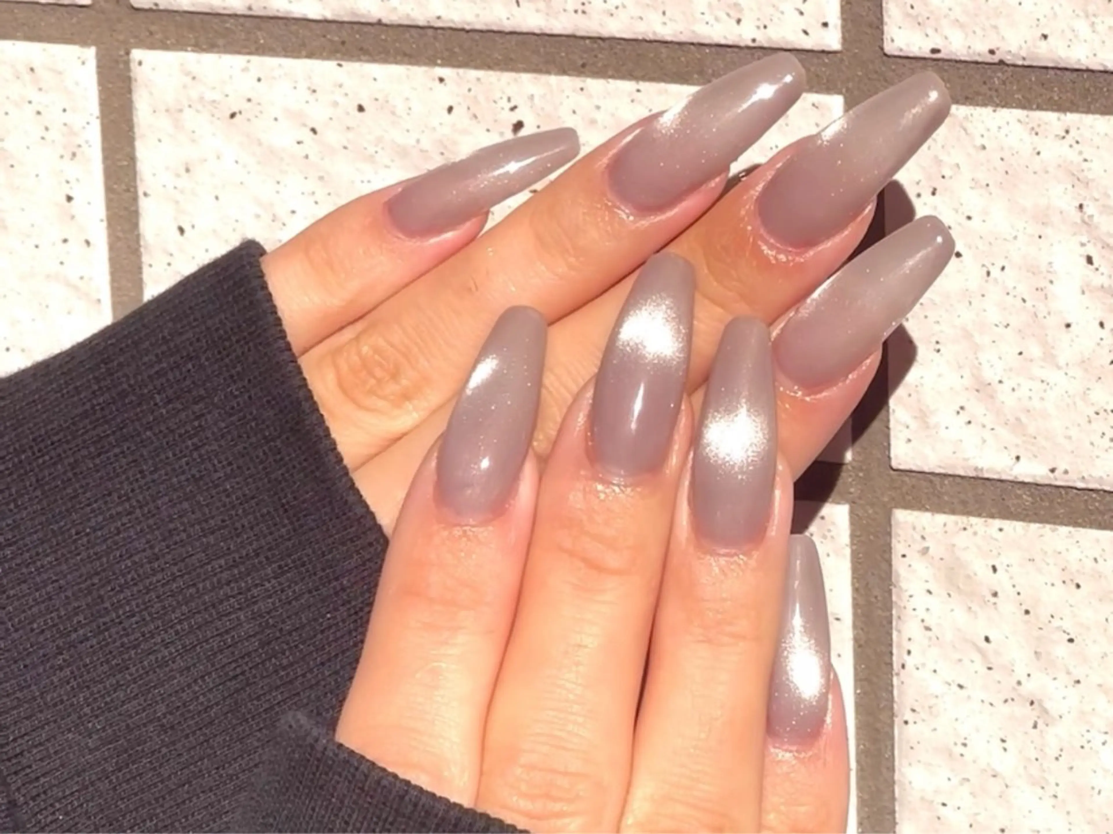 ネイル キラキラネイル マグネットネイル ビー玉ネイル ハンドネイル 丸山 春花のネイルデザイン