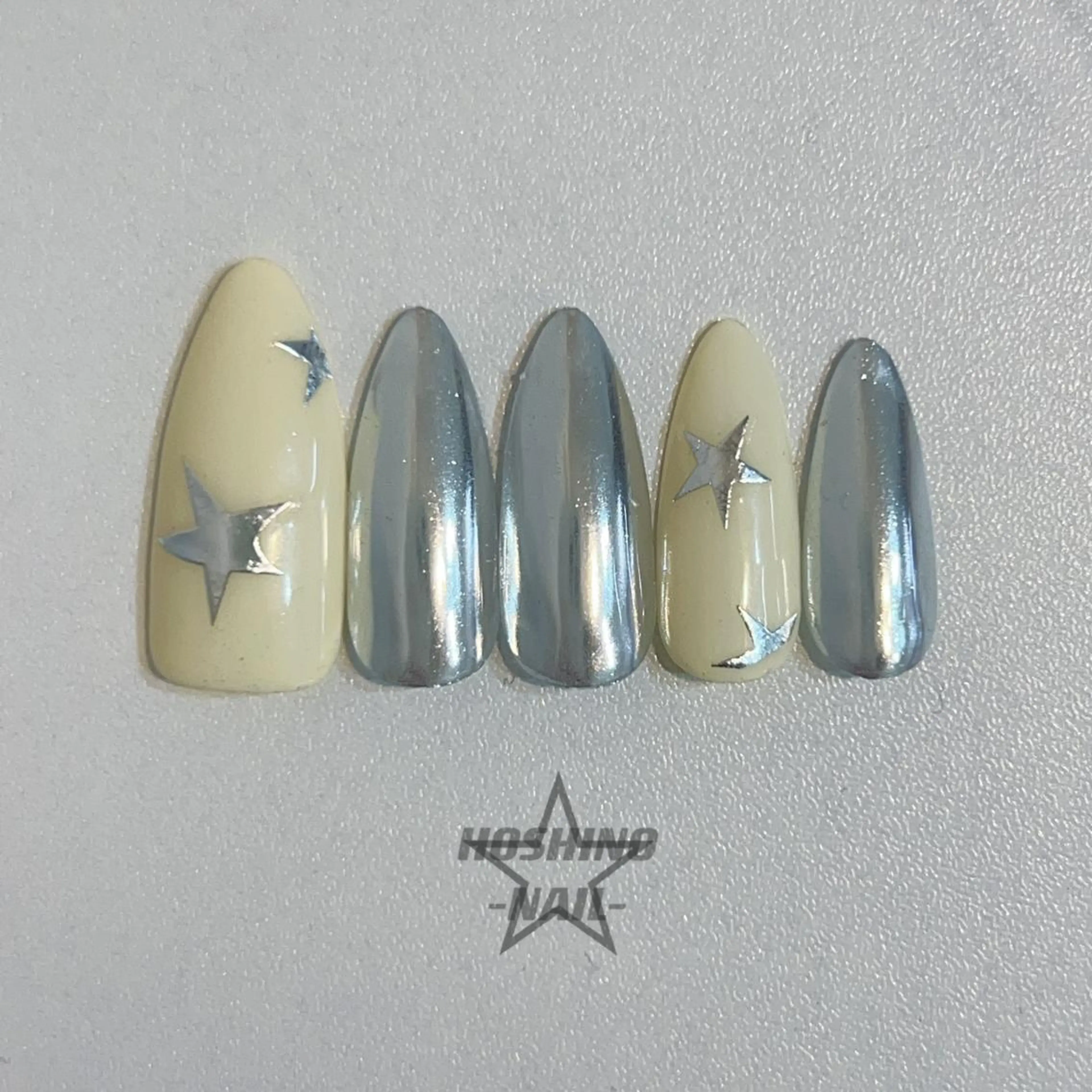 メンズ ネイル ミラーネイル ハンドネイル ★HOSHINO NAIL★新宿店のネイルデザイン