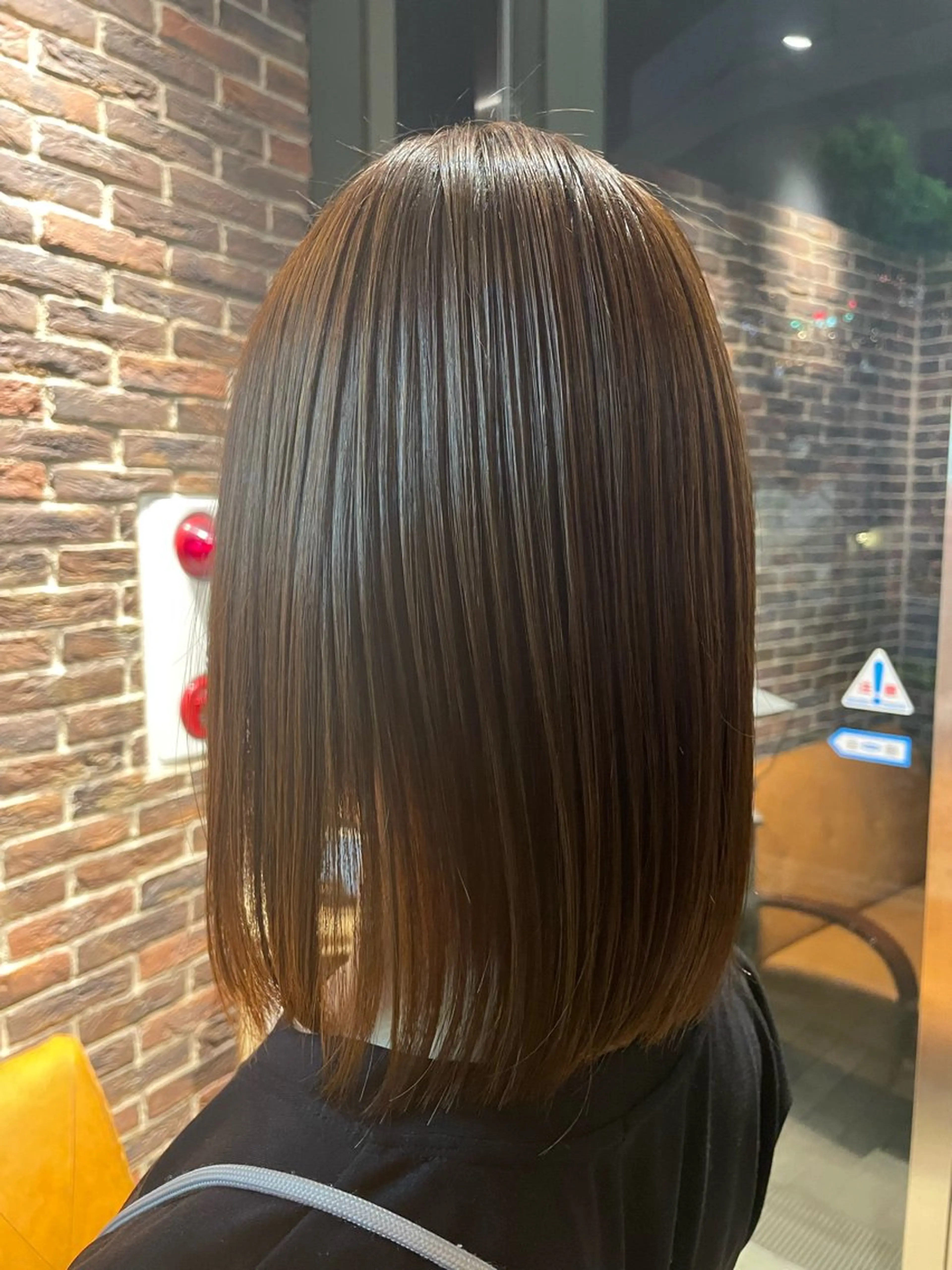 ミディアム 縮毛矯正 トリートメント Hair salon 6所属・照井 奈保子のヘアスタイル