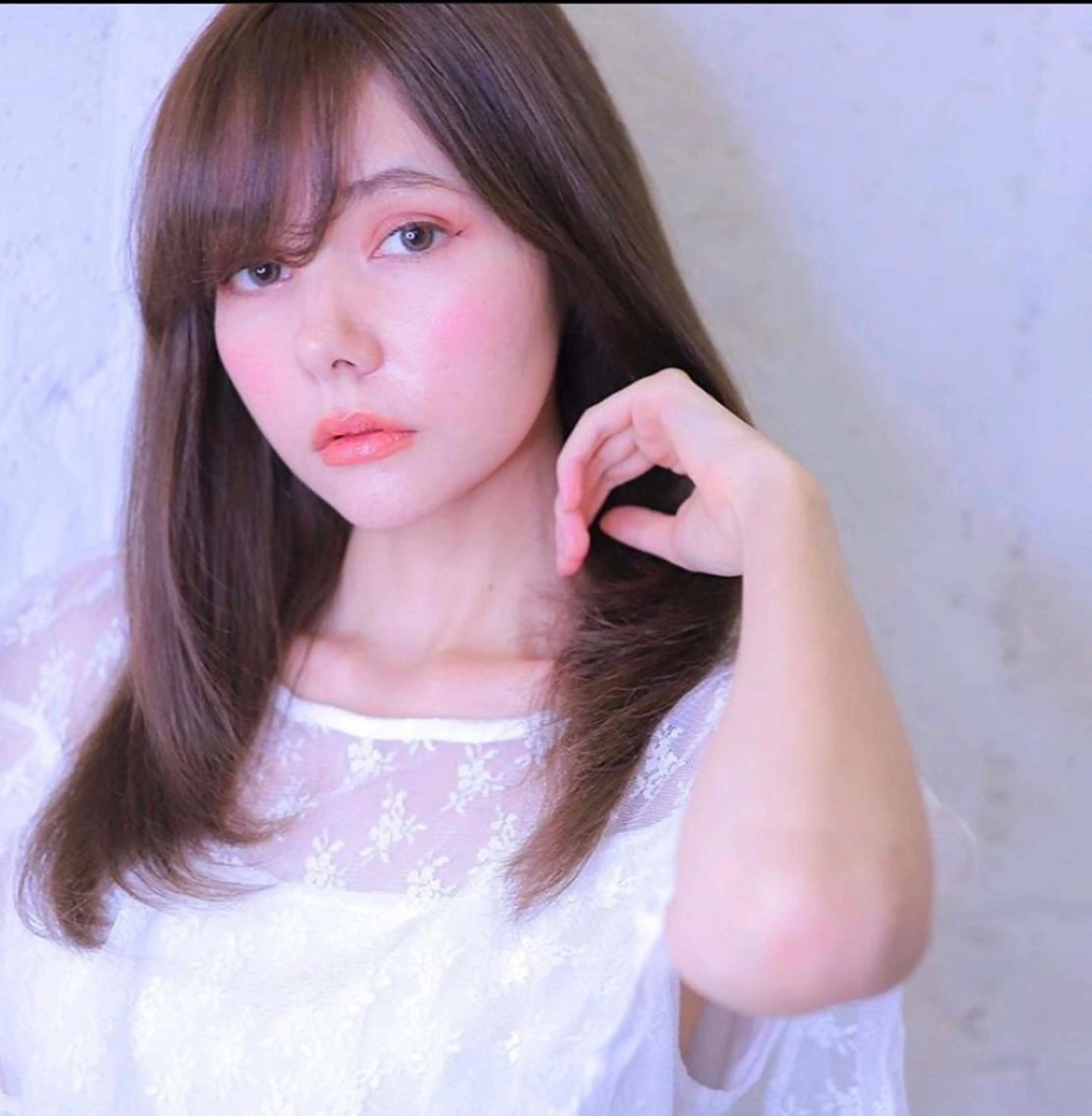 ロング 🦋ミルクティーベー ジュ🦋mayukiのヘアスタイル