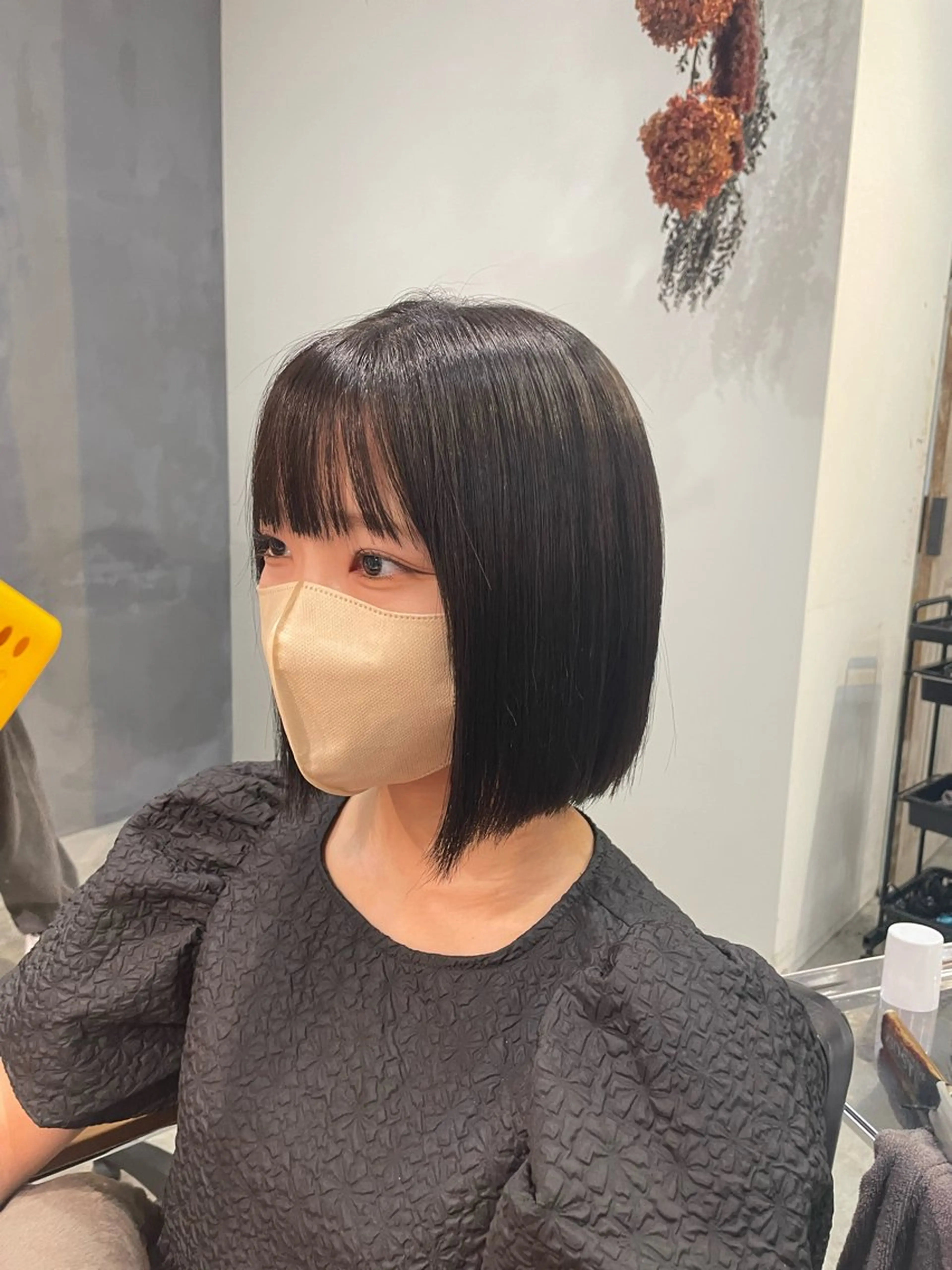 ミディアム ボブ カット ヘアカラー 顔周りカット 🎀サヤカ🎀のヘアスタイル