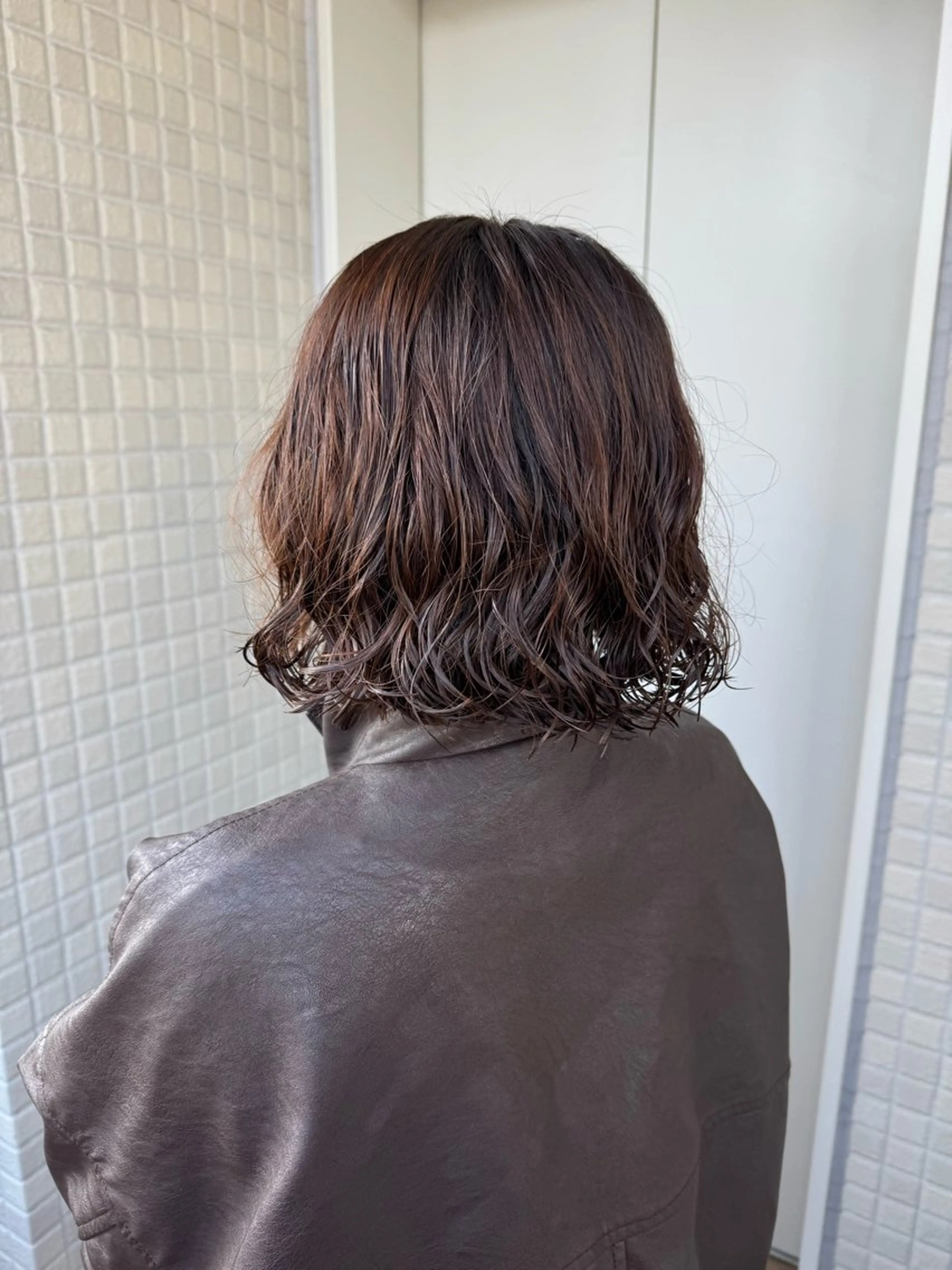 ショート パーマ 艶カラーヘアアレンジ 縮毛矯正🍓ひふみのヘアスタイル